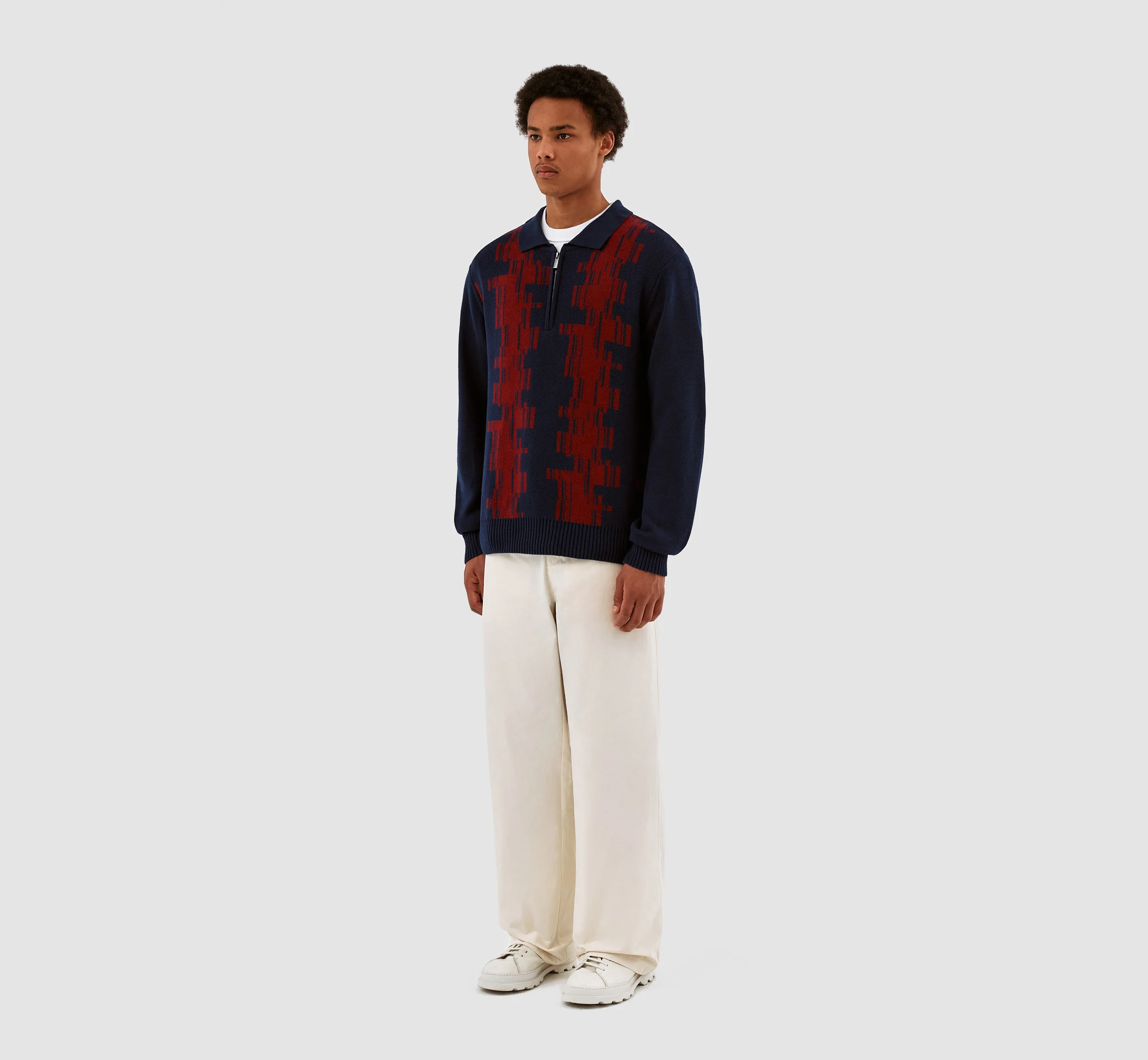 Know Tertis Polo - Navy/Bordeaux - Image 6