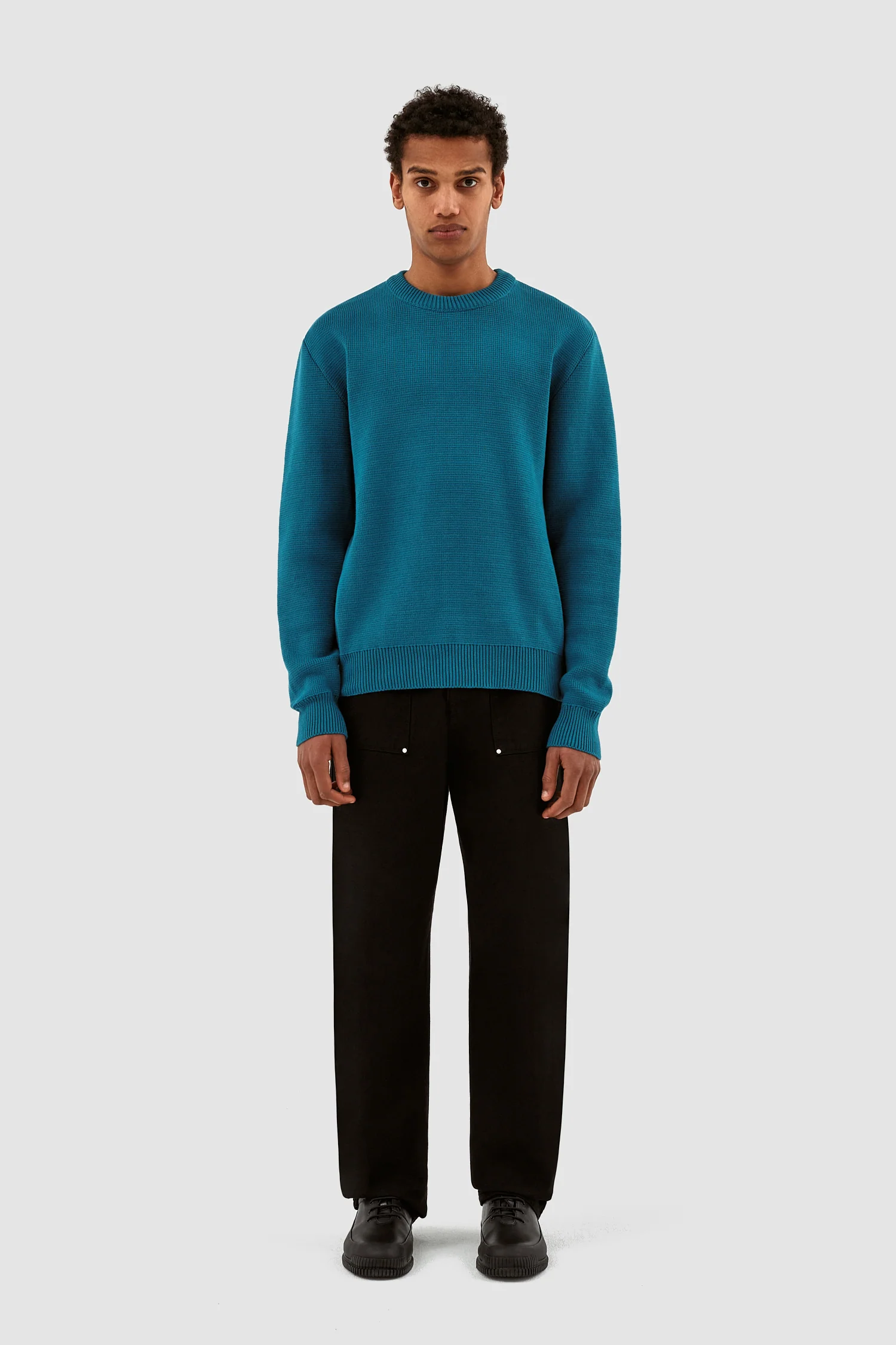 Kobe Back Heart Sweater - Petrol Blue - Image 5
