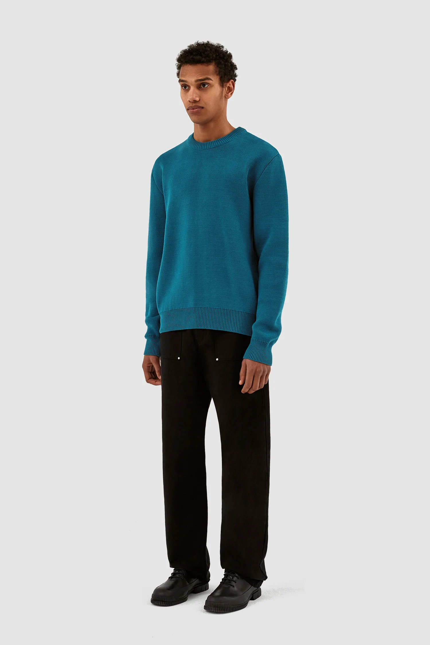 Kobe Back Heart Sweater - Petrol Blue - Image 6