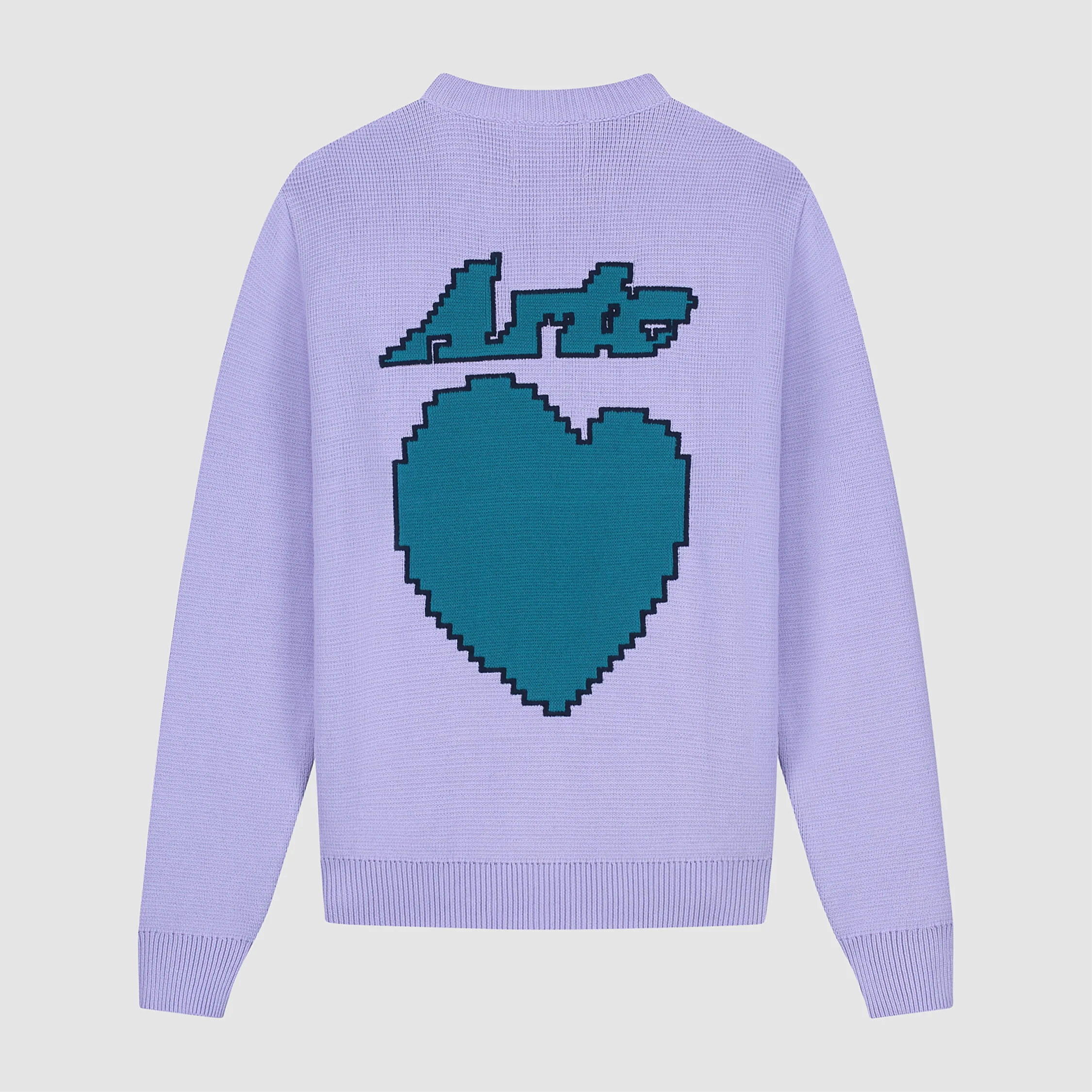 Kobe Back Heart Sweater - Purple