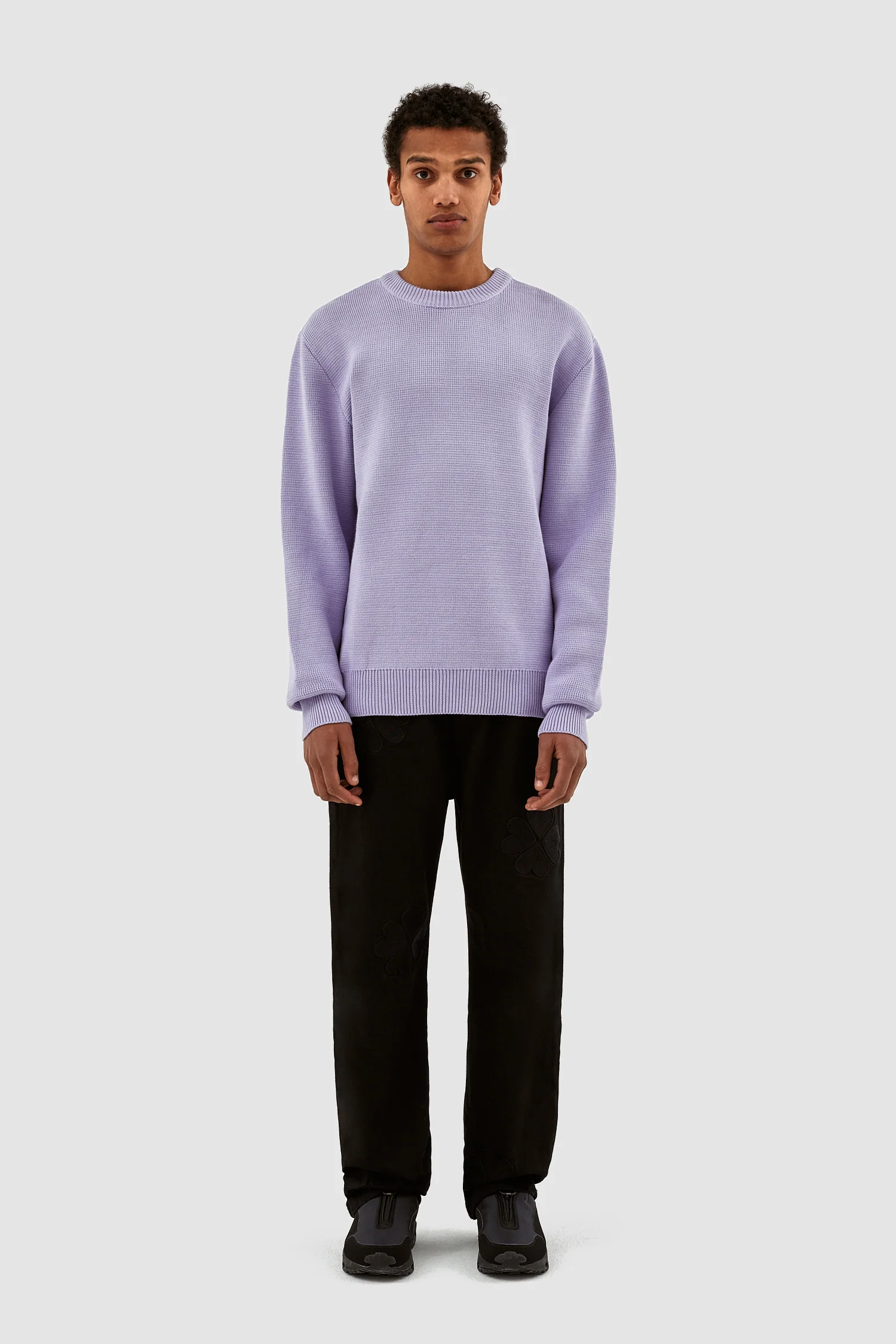 Kobe Back Heart Sweater - Purple - Image 5