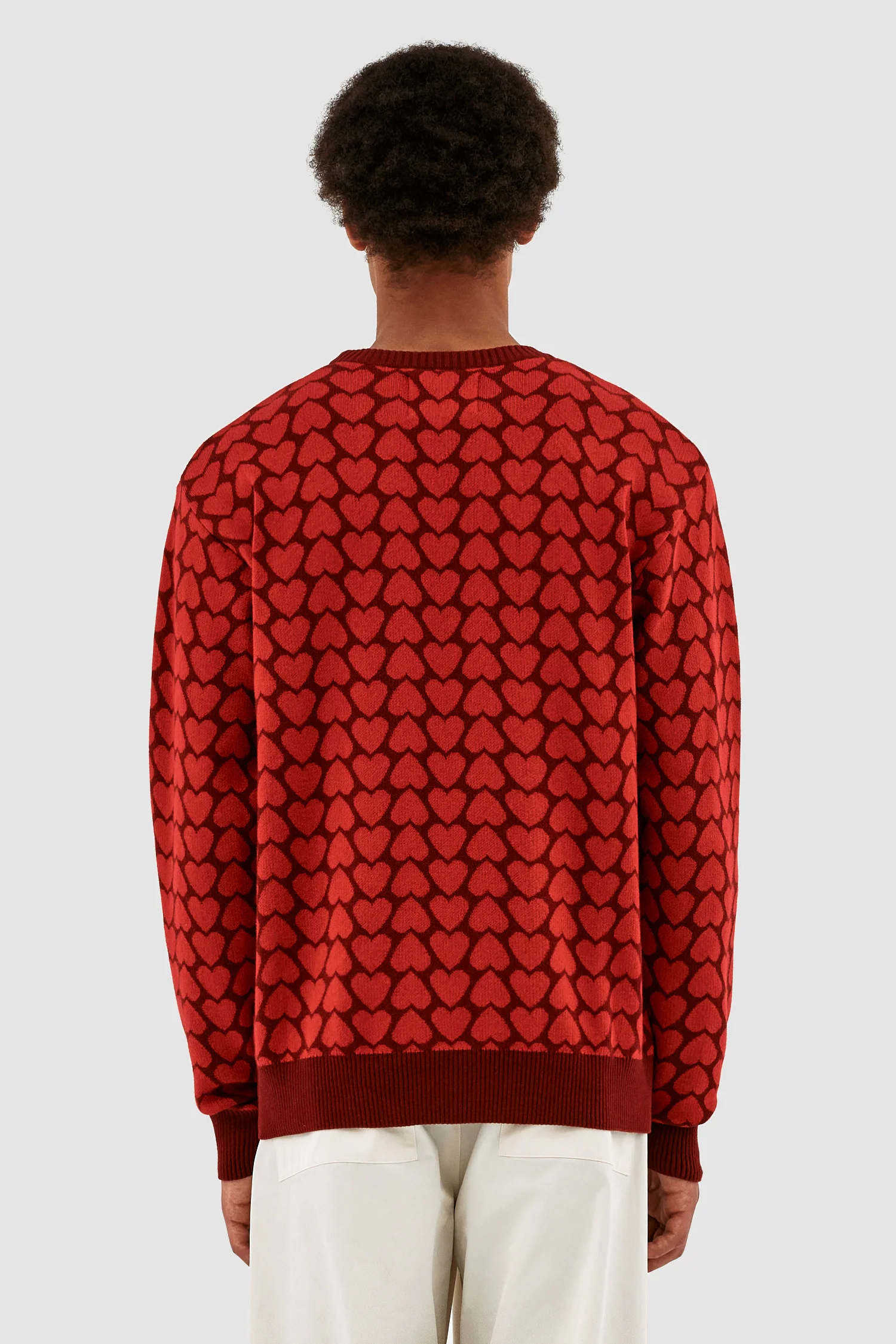 Kobe Heart Sweater - Red/Bordeaux - Image 3