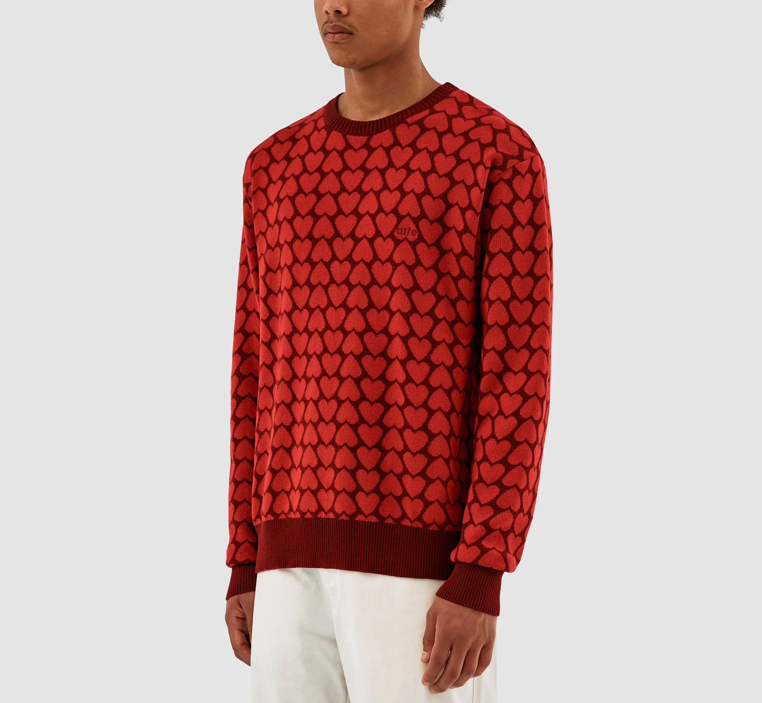 Kobe Heart Sweater - Red/Bordeaux - Image 4