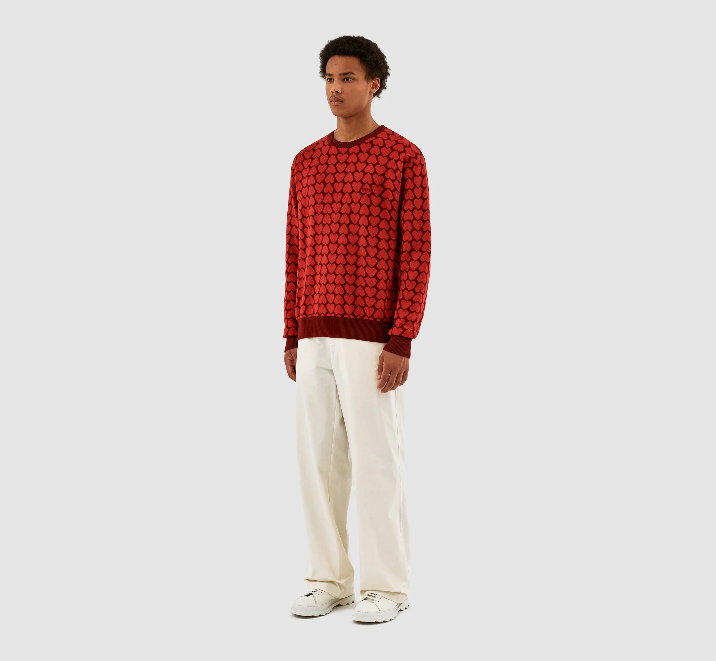 Kobe Heart Sweater - Red/Bordeaux - Image 5