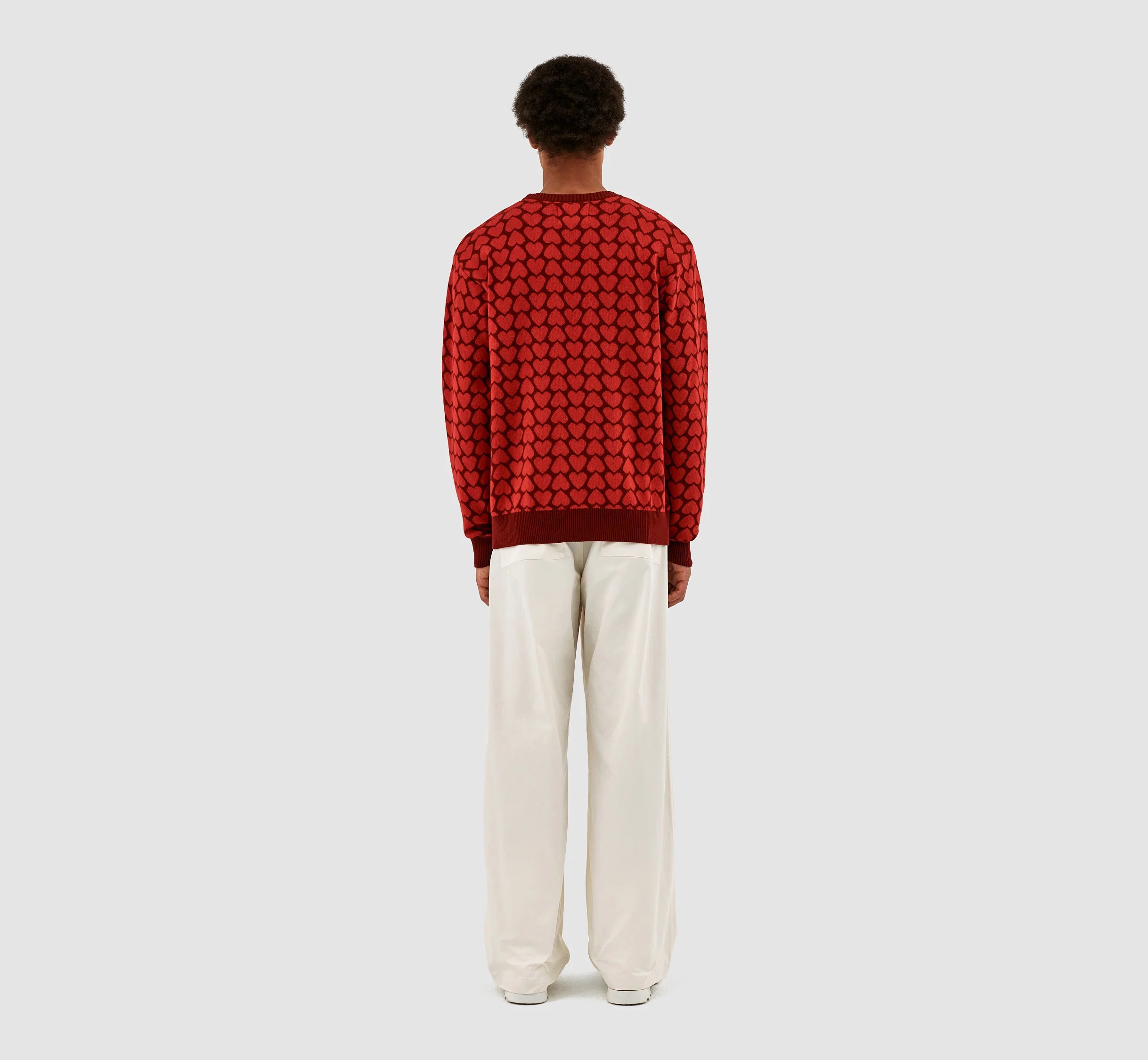 Kobe Heart Sweater - Red/Bordeaux - Image 7