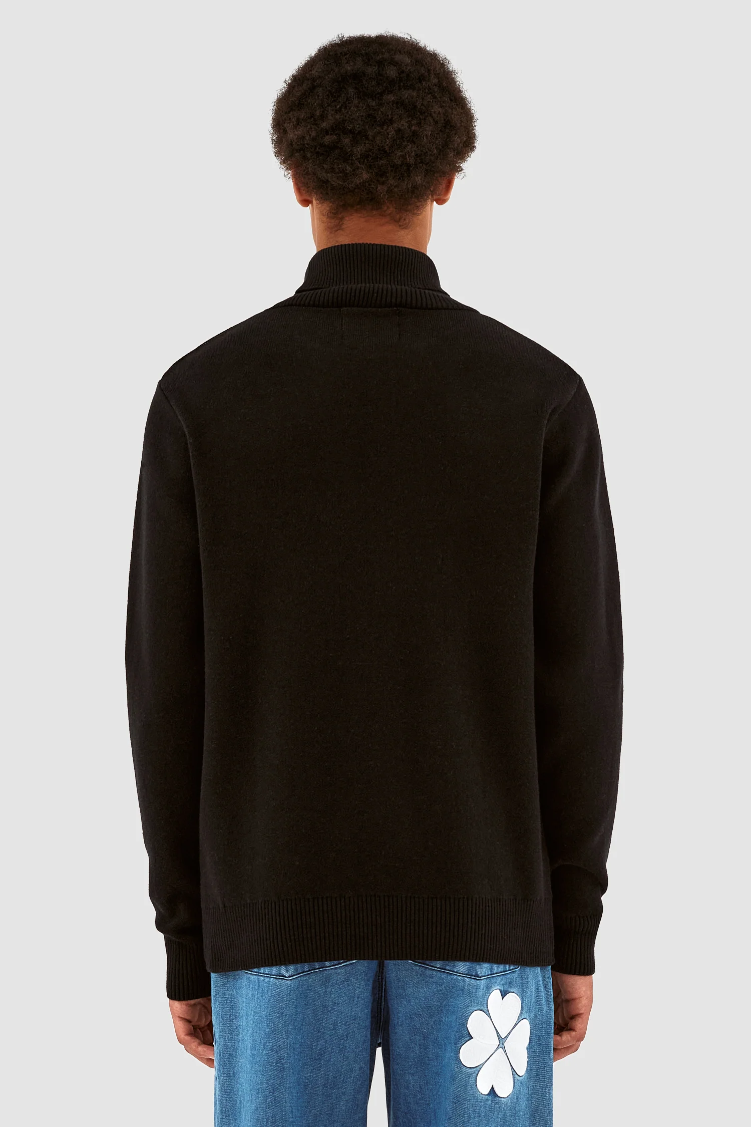 Kole Knit Turtleneck Sweater - Black - Image 3