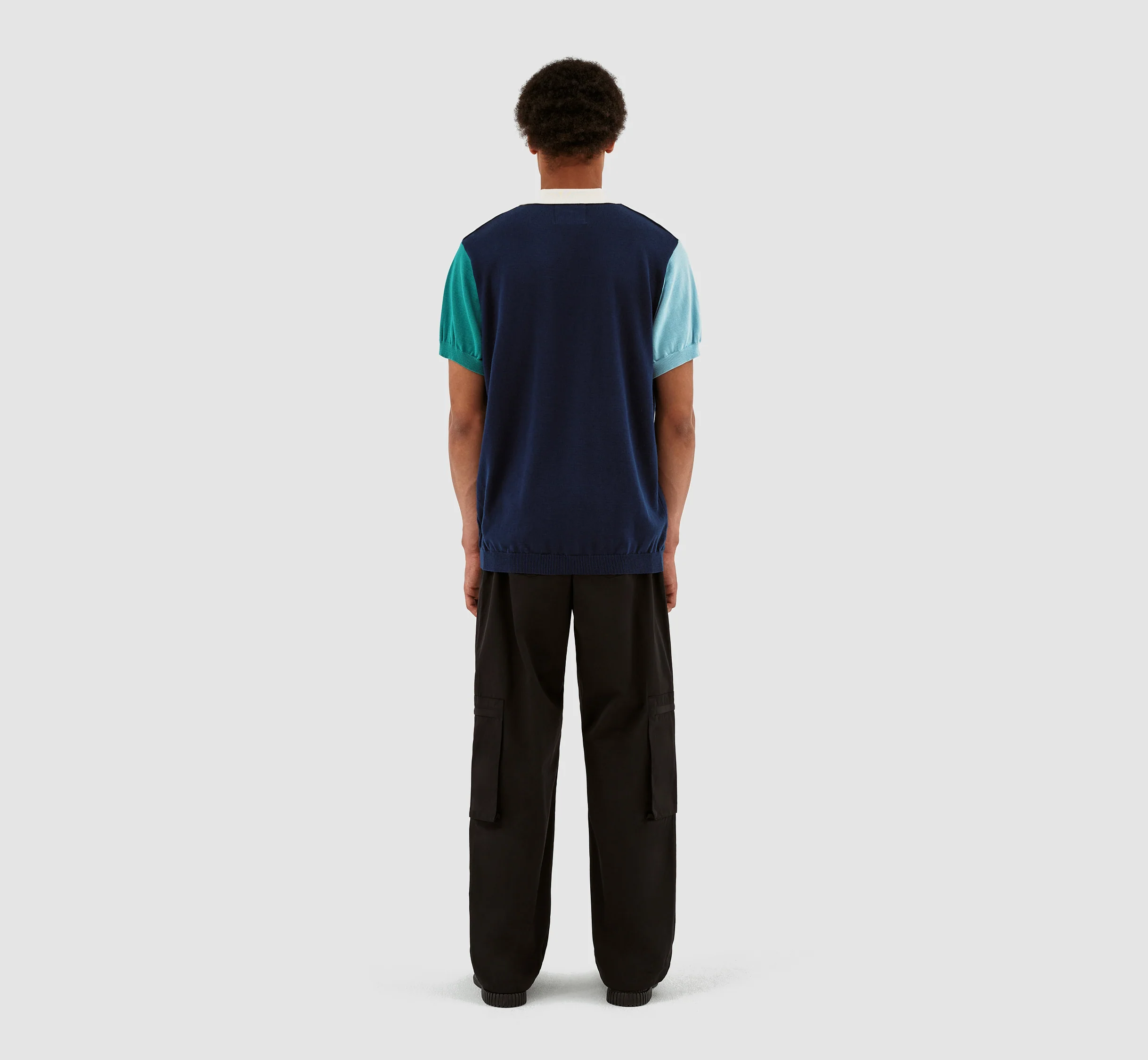 Koren Contrast Polo - Navy - Image 7