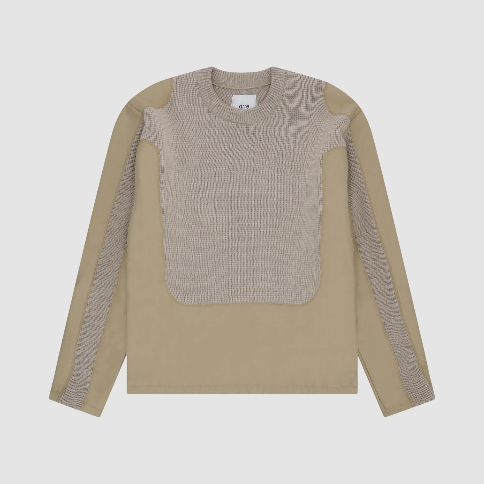 Kris Contrast Sweater - Cream