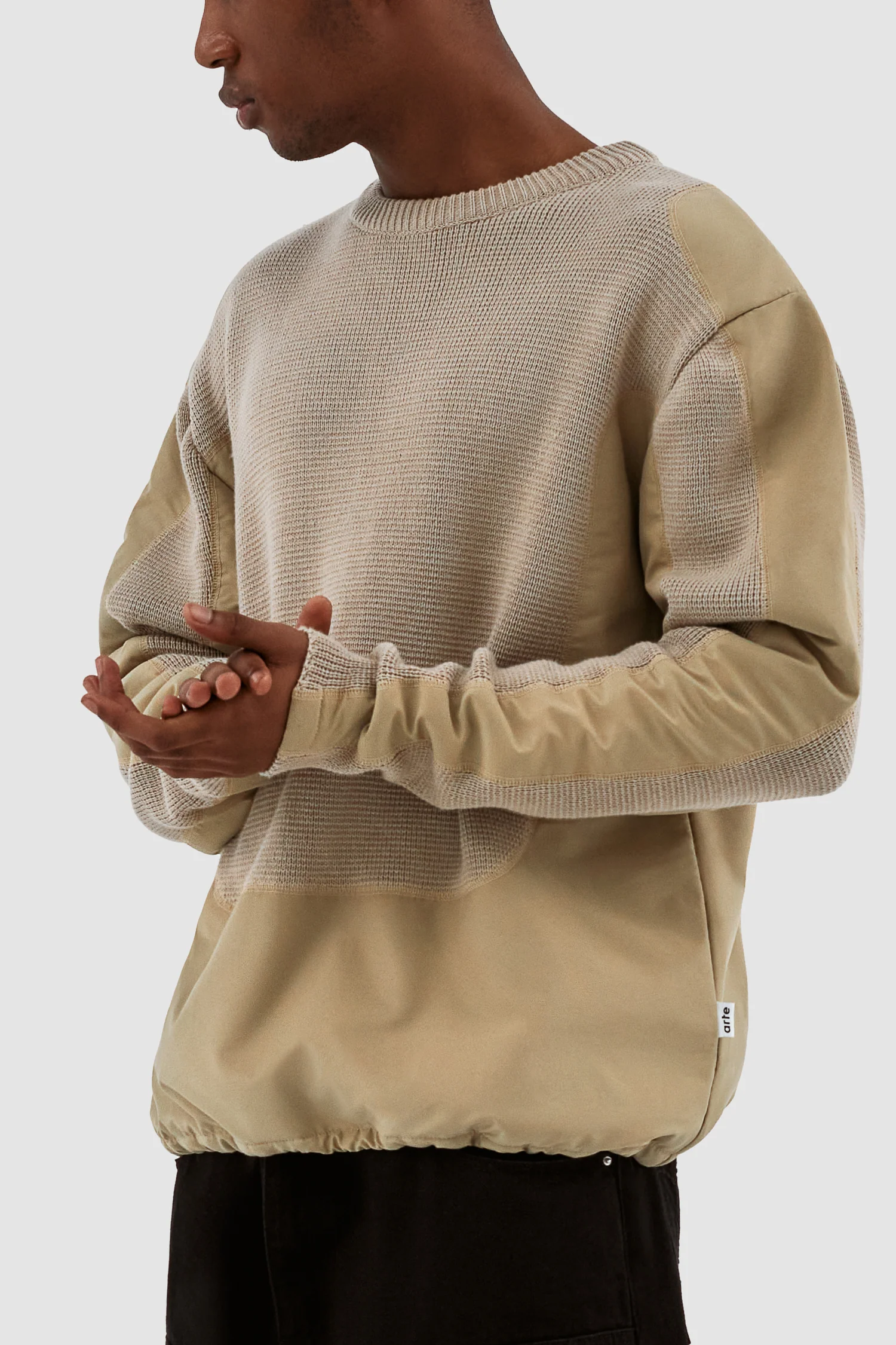 Kris Contrast Sweater - Cream - Image 7
