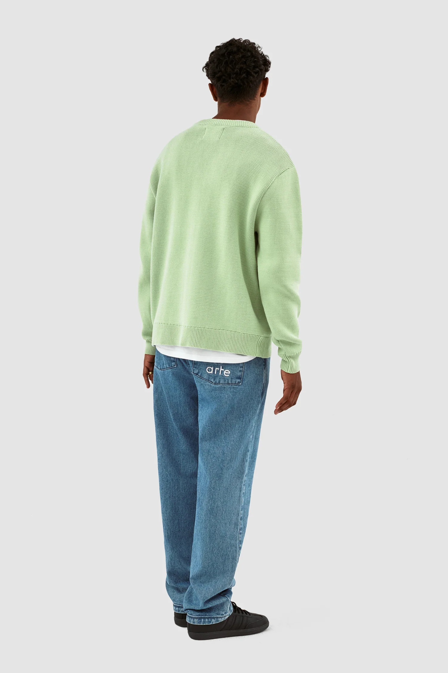 Kris Logo Sweater - Light Green - Image 5