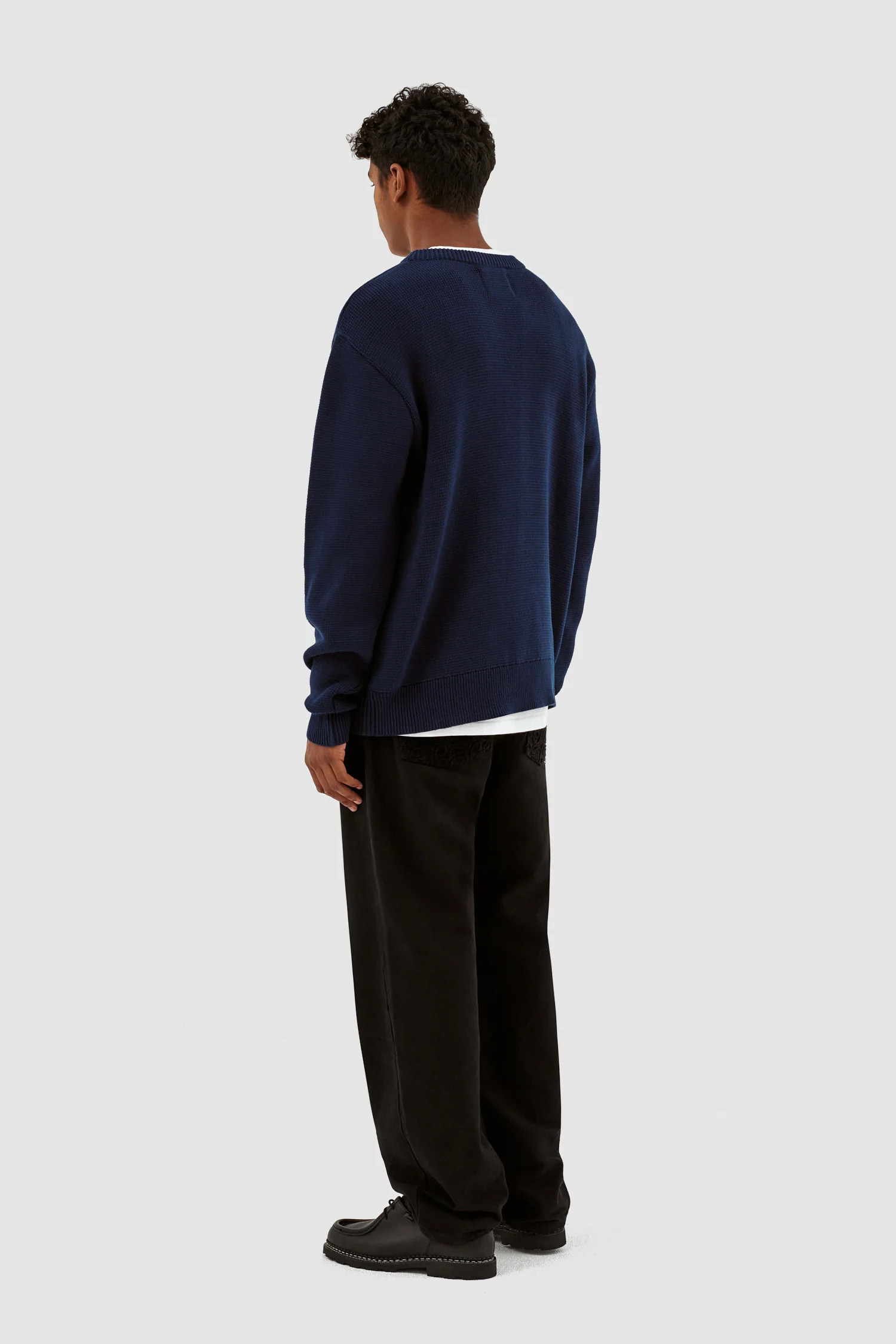 Kris Logo Sweater - Navy - Image 5