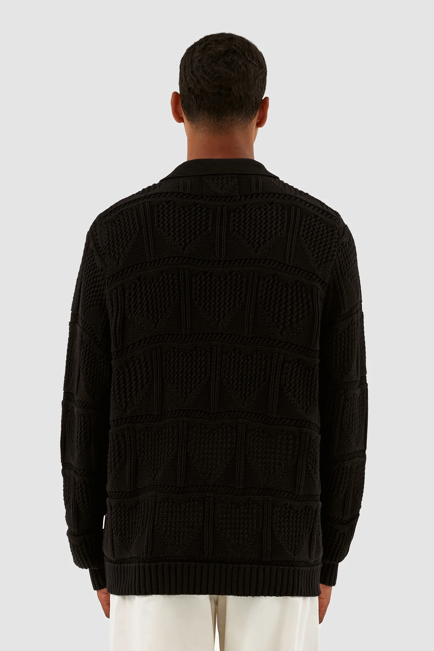 Kyle Croche Cardigan - Black - Image 3