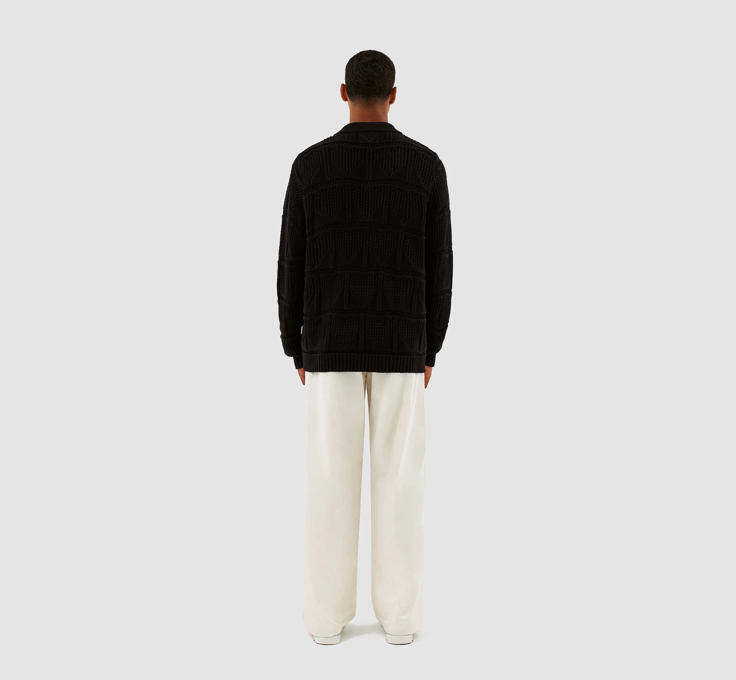 Kyle Croche Cardigan - Black - Image 7