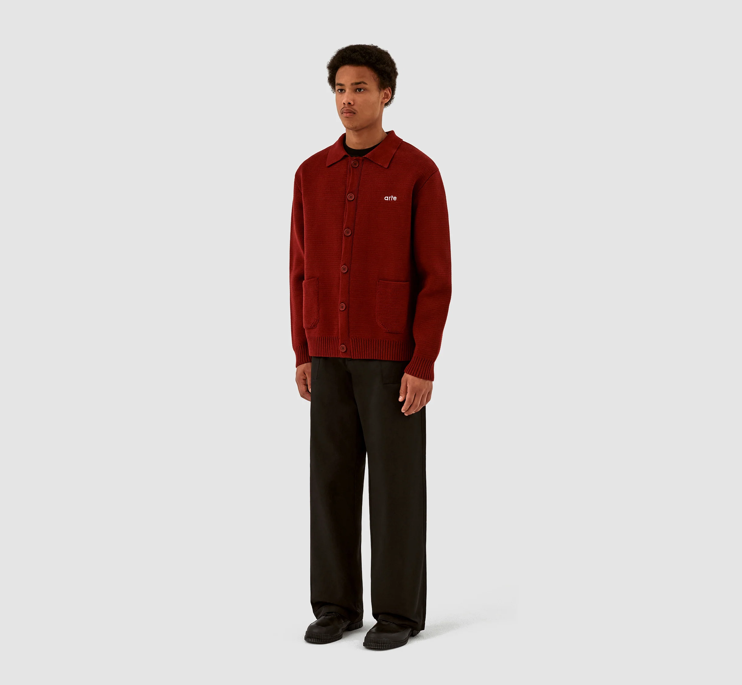 Kyle Pocket Knit - Bordeaux - Image 6