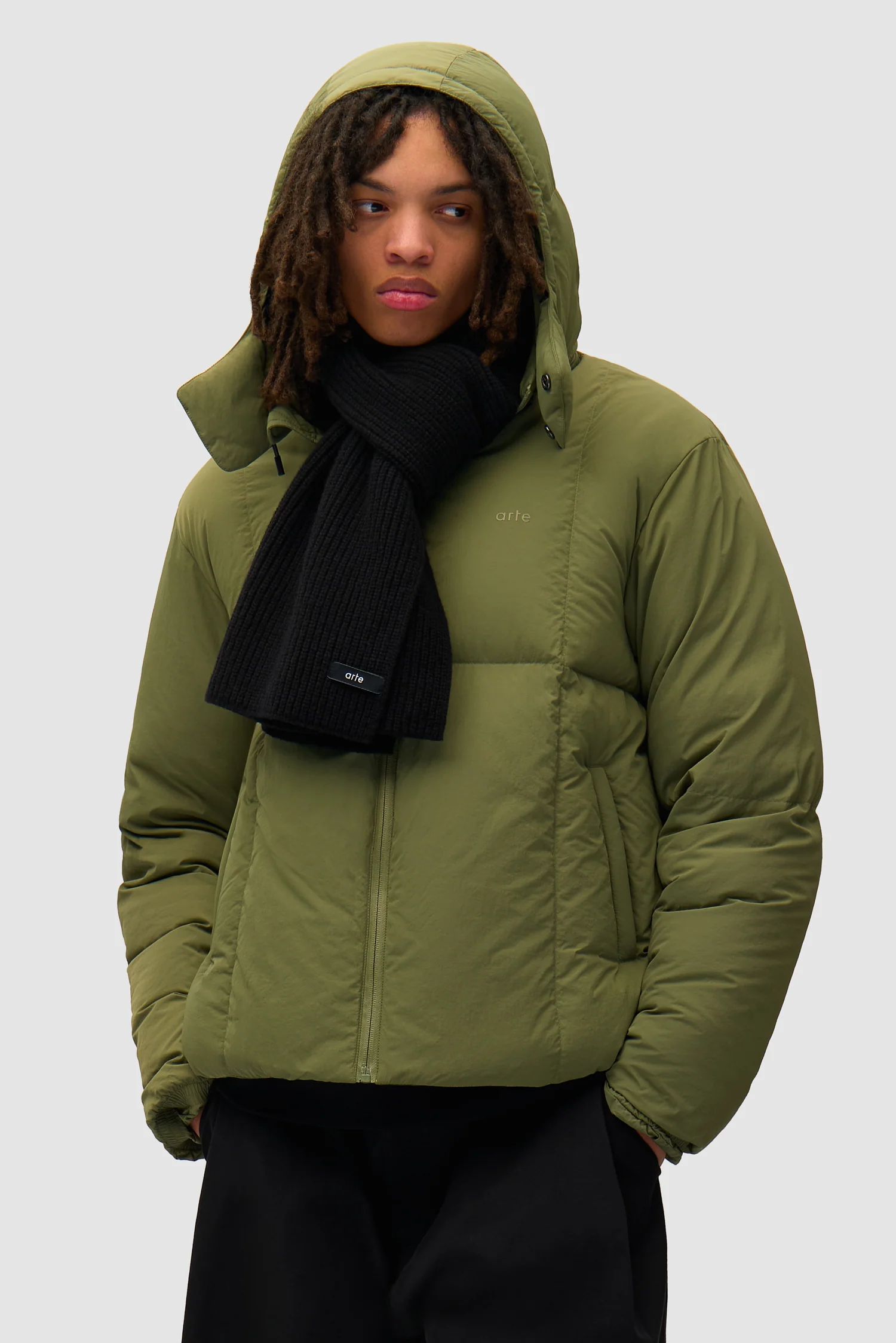 Label Scarf - Black - Image 3