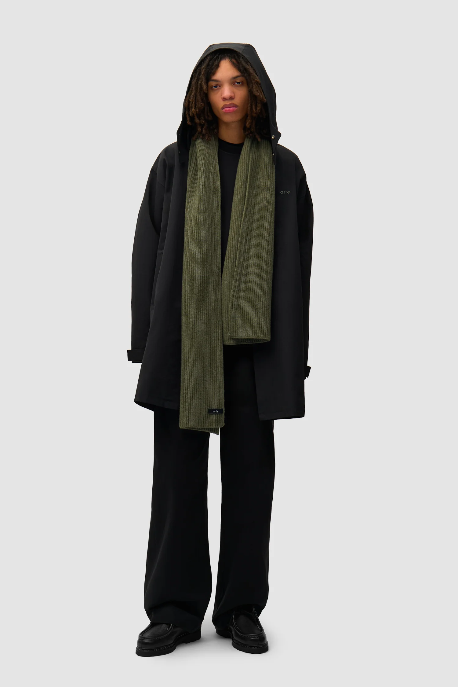 Label Scarf - Dark Green - Image 3