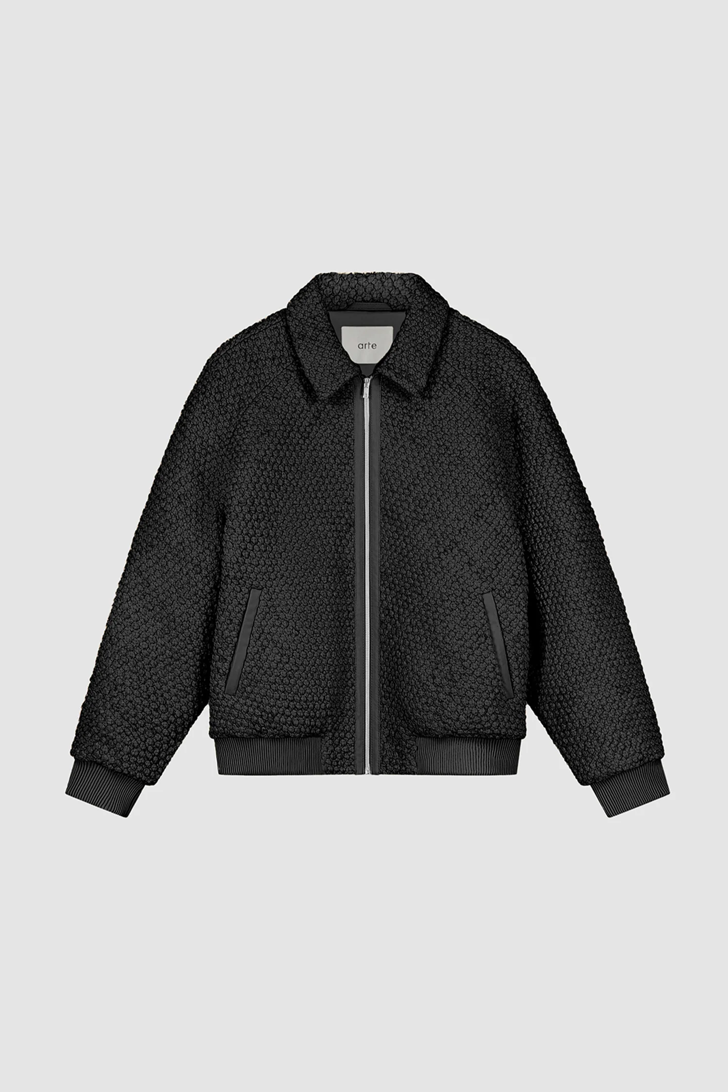Leather Braided Jacket - Black - Image 8