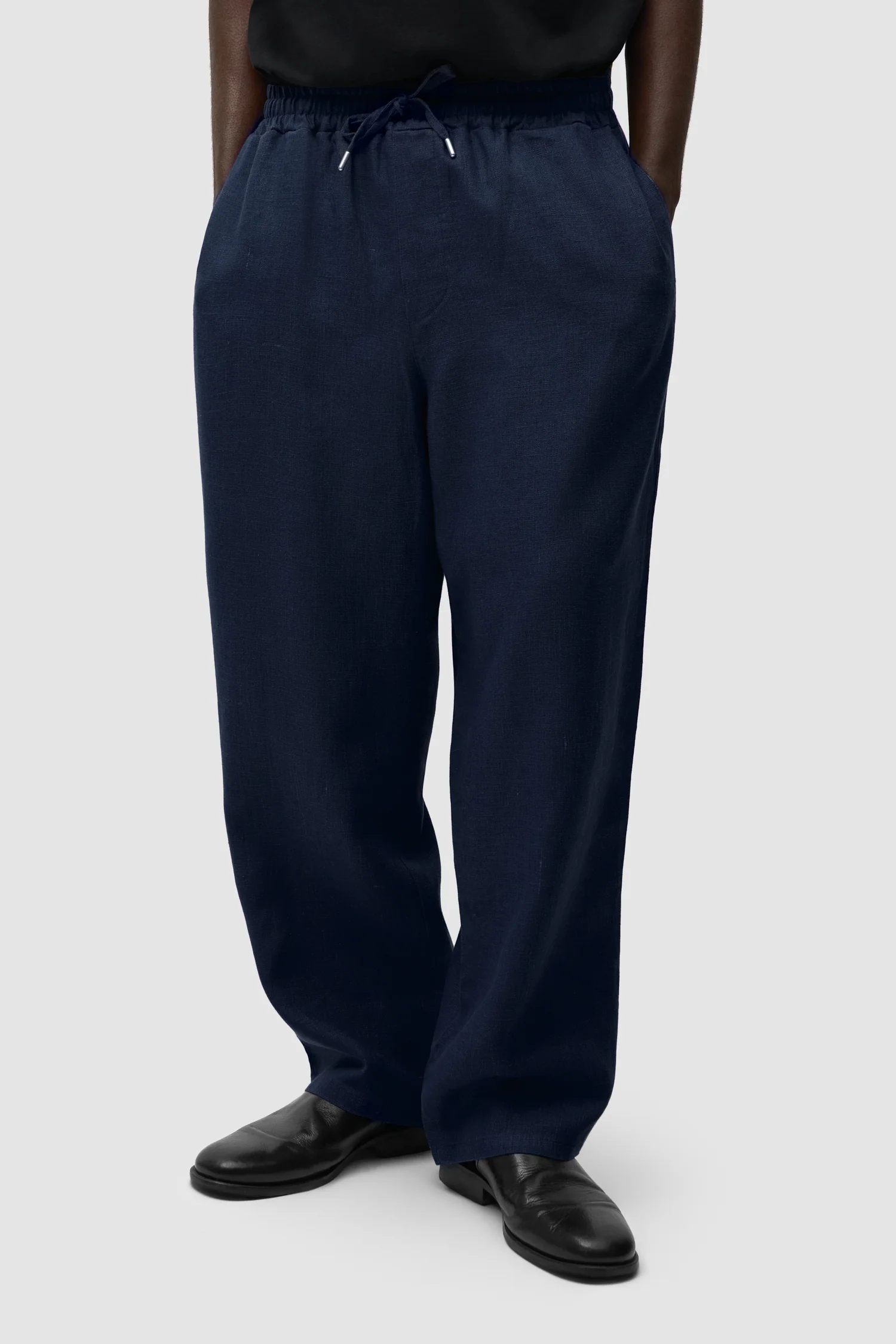 Linen Pants - Navy - Image 2