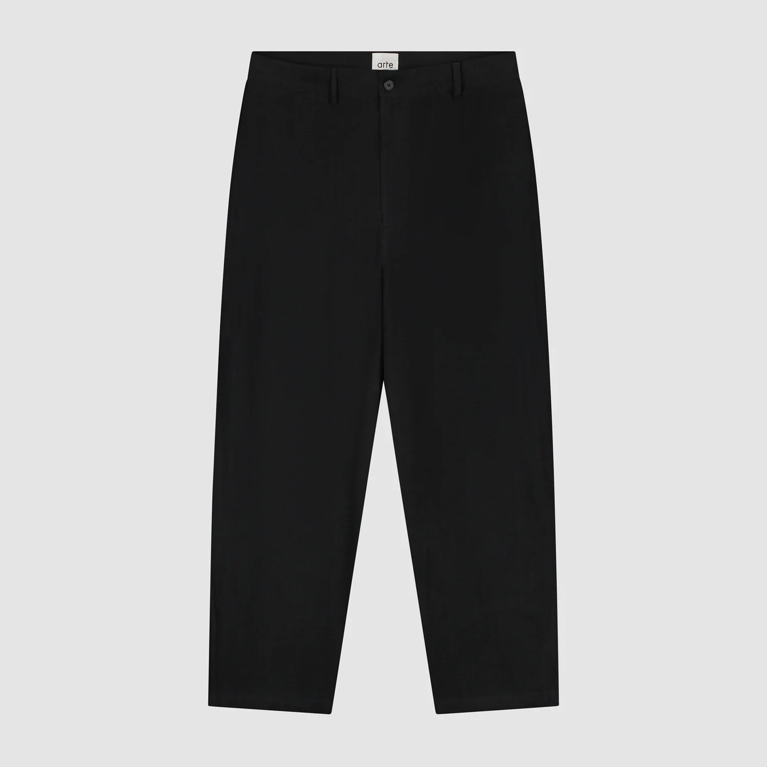 Linen Suit Pants - Black