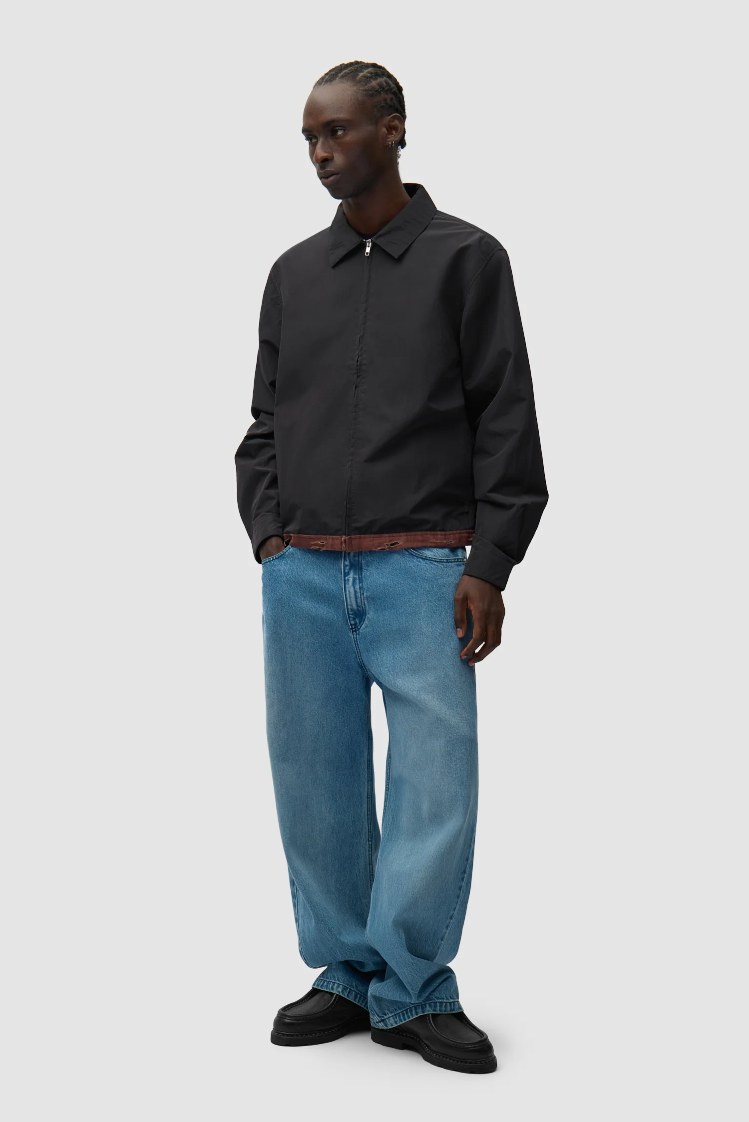 Linen Tape Classic Jacket - Black - Image 4
