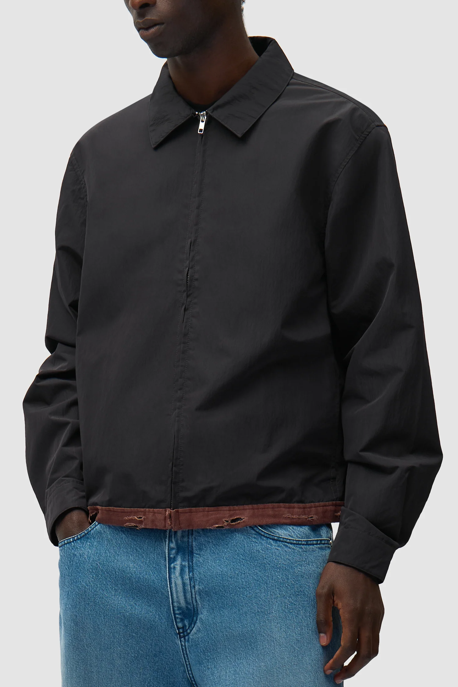 Linen Tape Classic Jacket - Black - Image 7