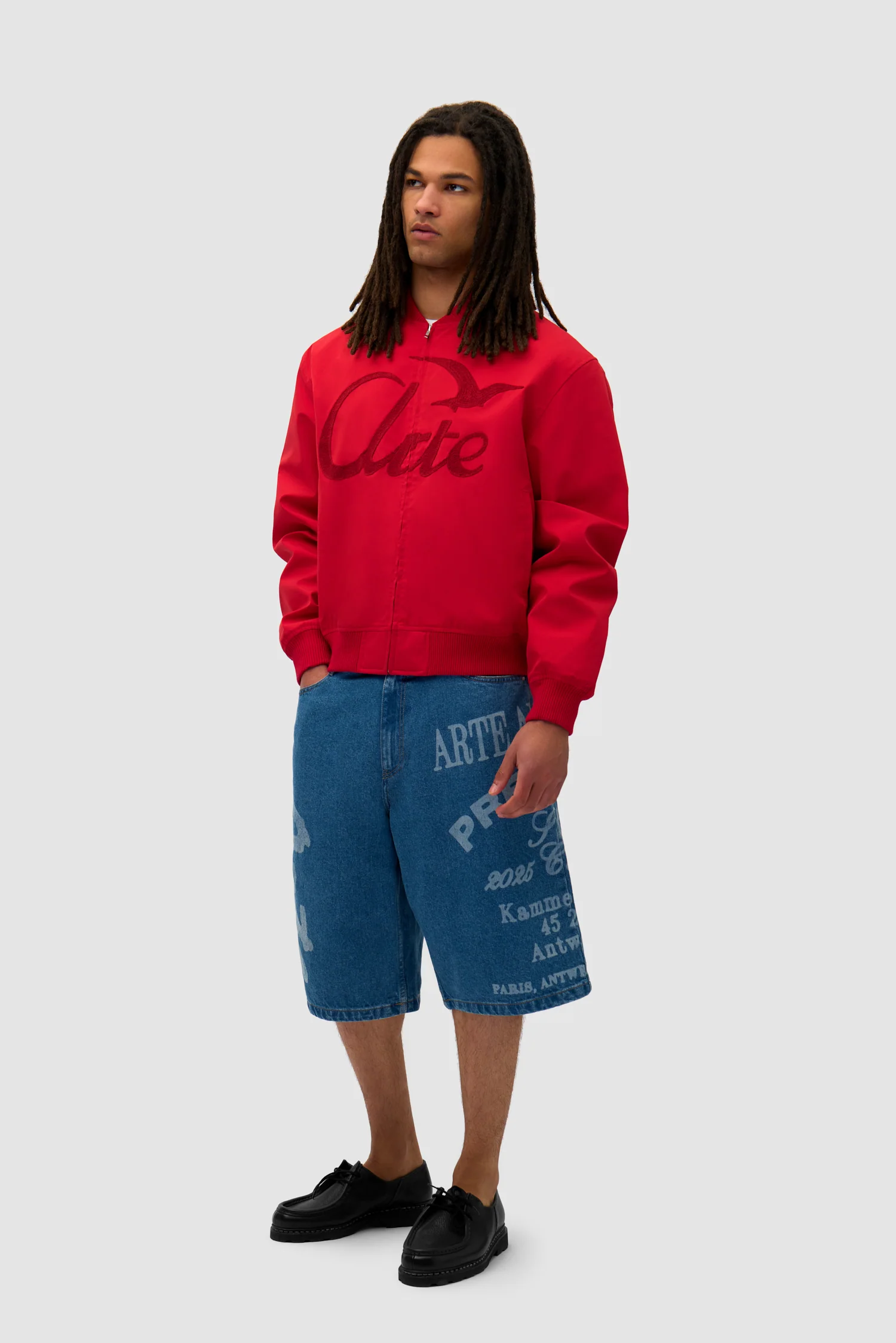 Logo Bird Bomber Jacket - Red - Image 5