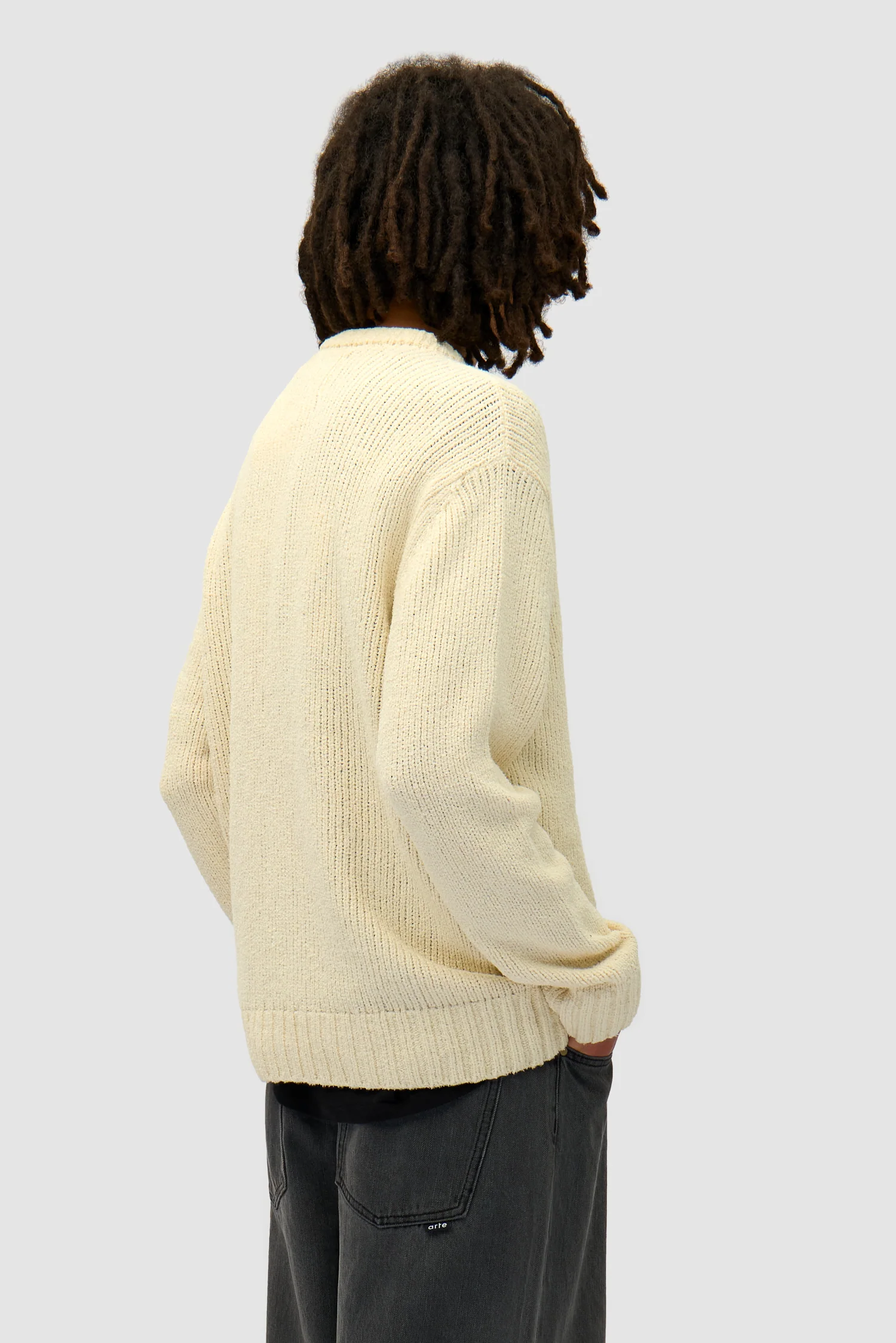 Logo Knit Sweater - Cream - Image 3