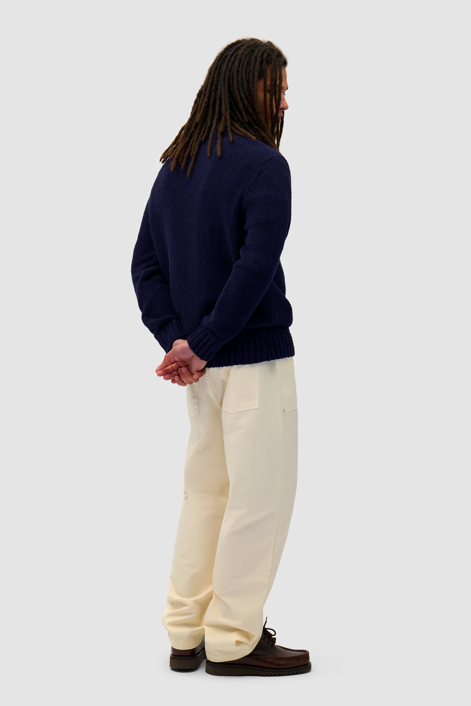 Logo Knit Sweater - Navy - Image 6