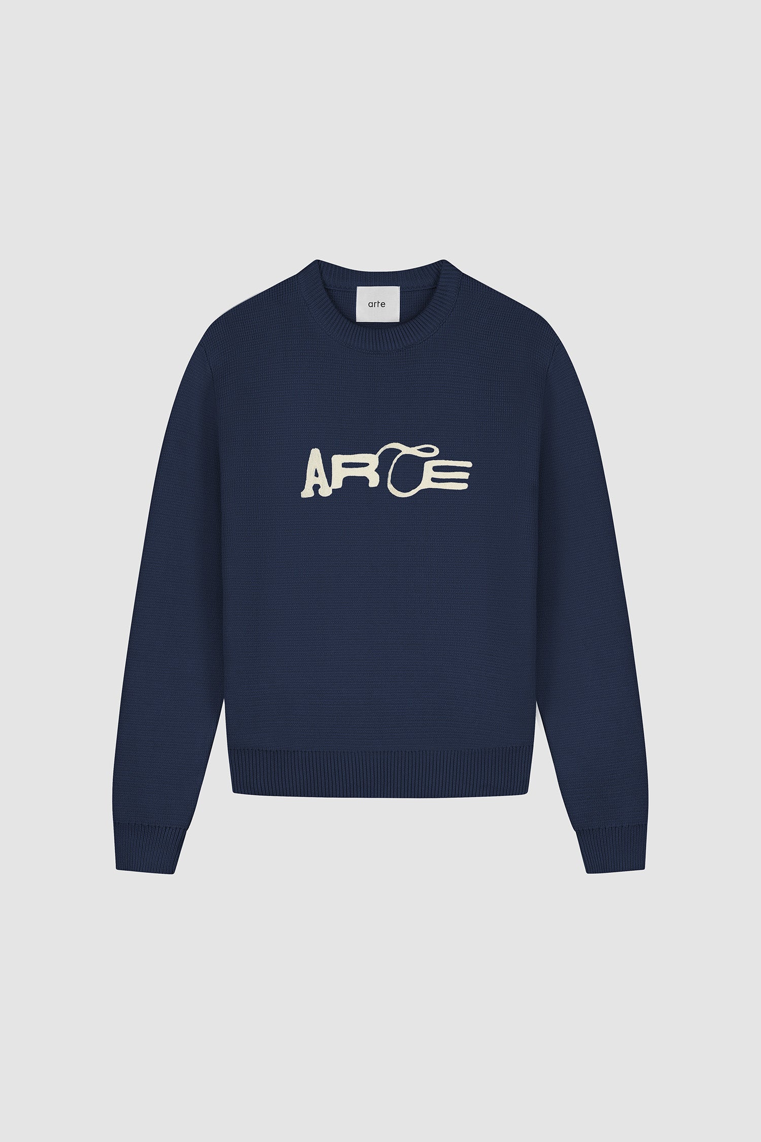 Logo Knit Sweater - Navy - Image 8