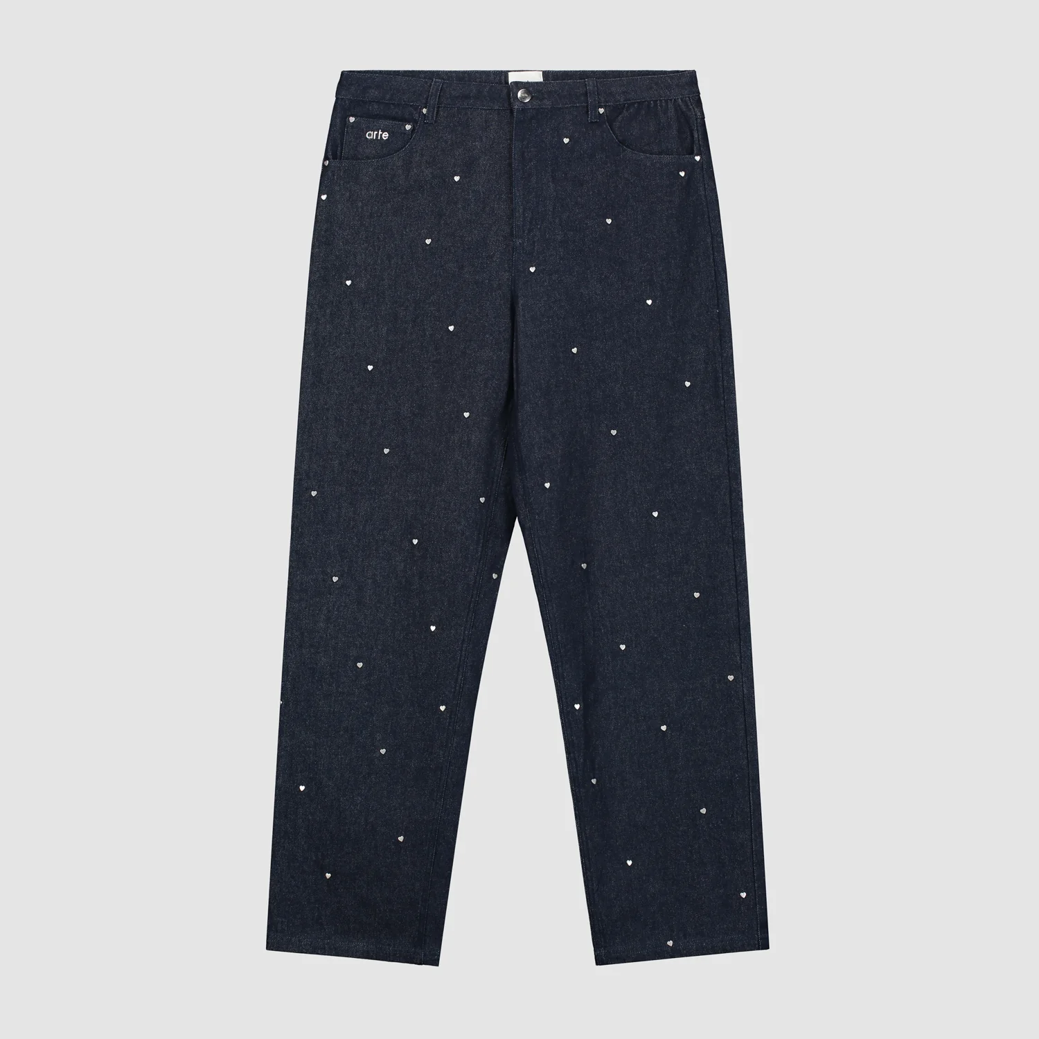 Loose Heart Pants - Navy