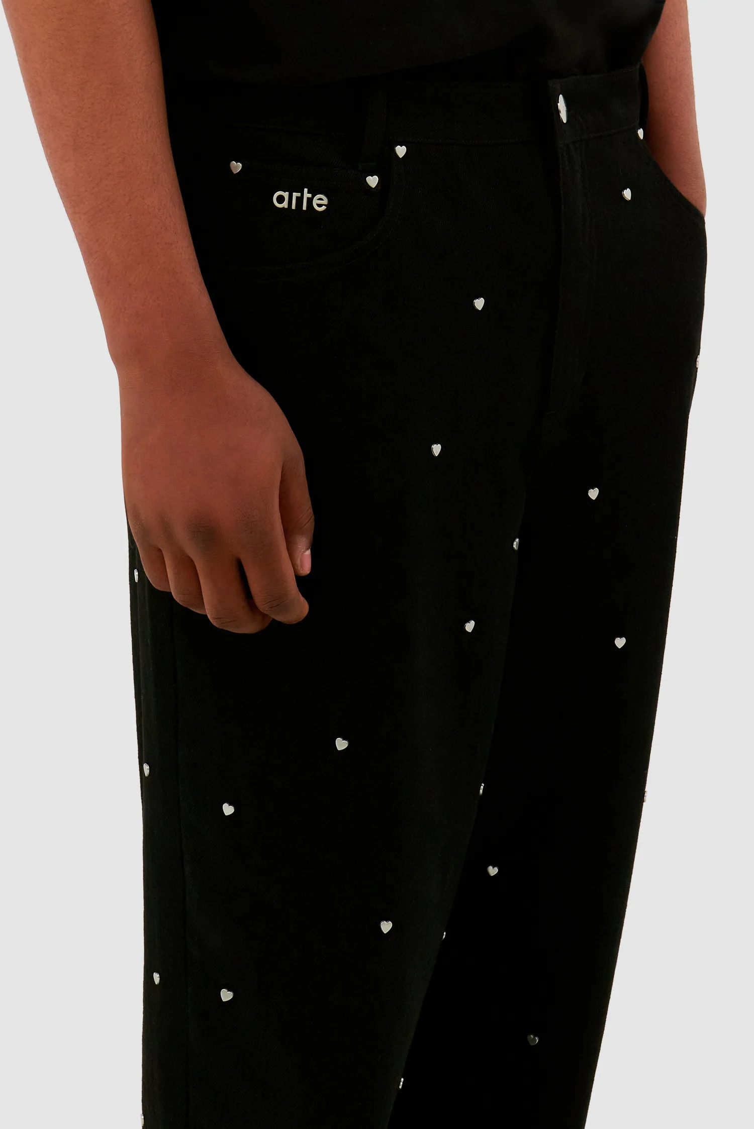 Metal Hearts Jeans - Black - Image 7