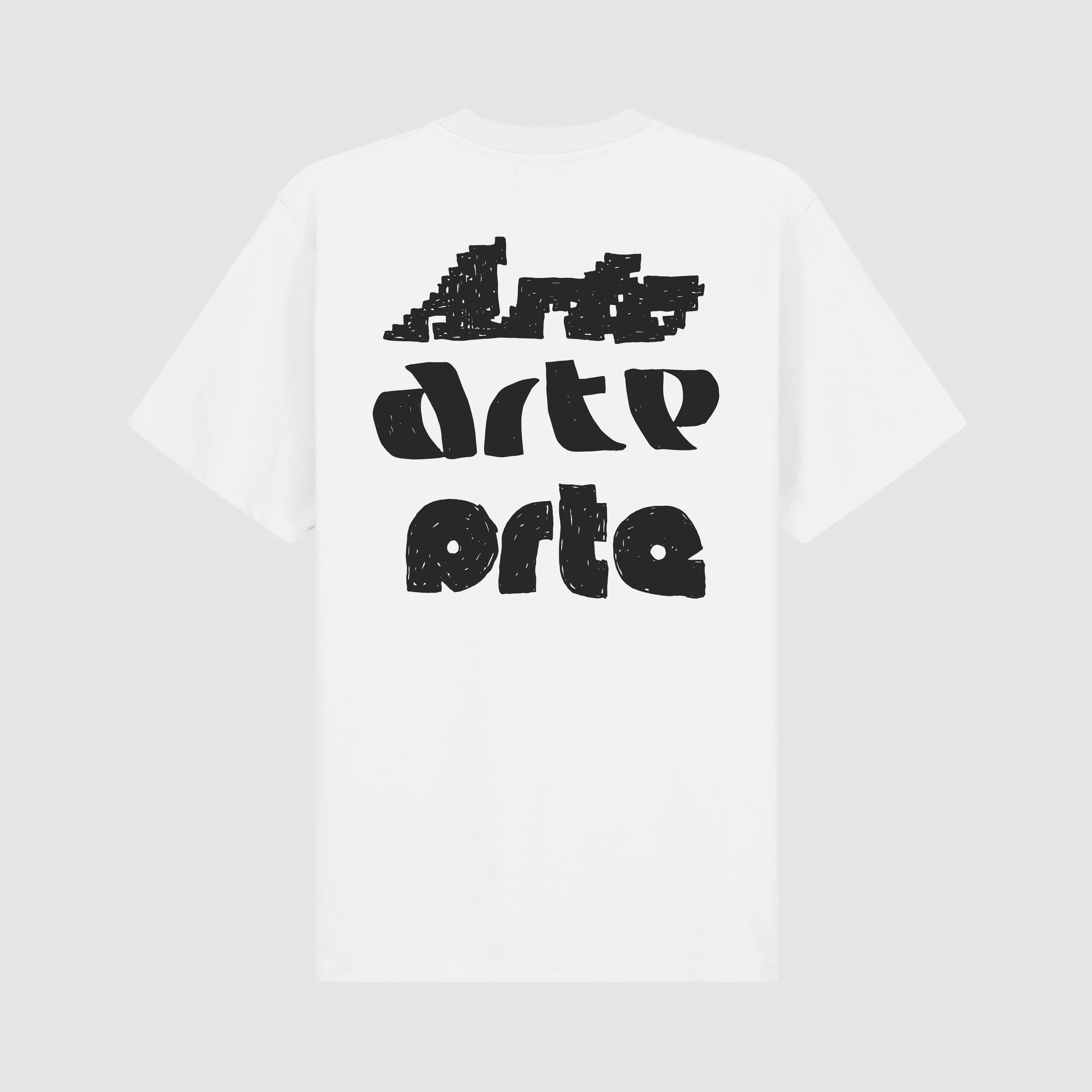 Multi Arte Print T-Shirt - White