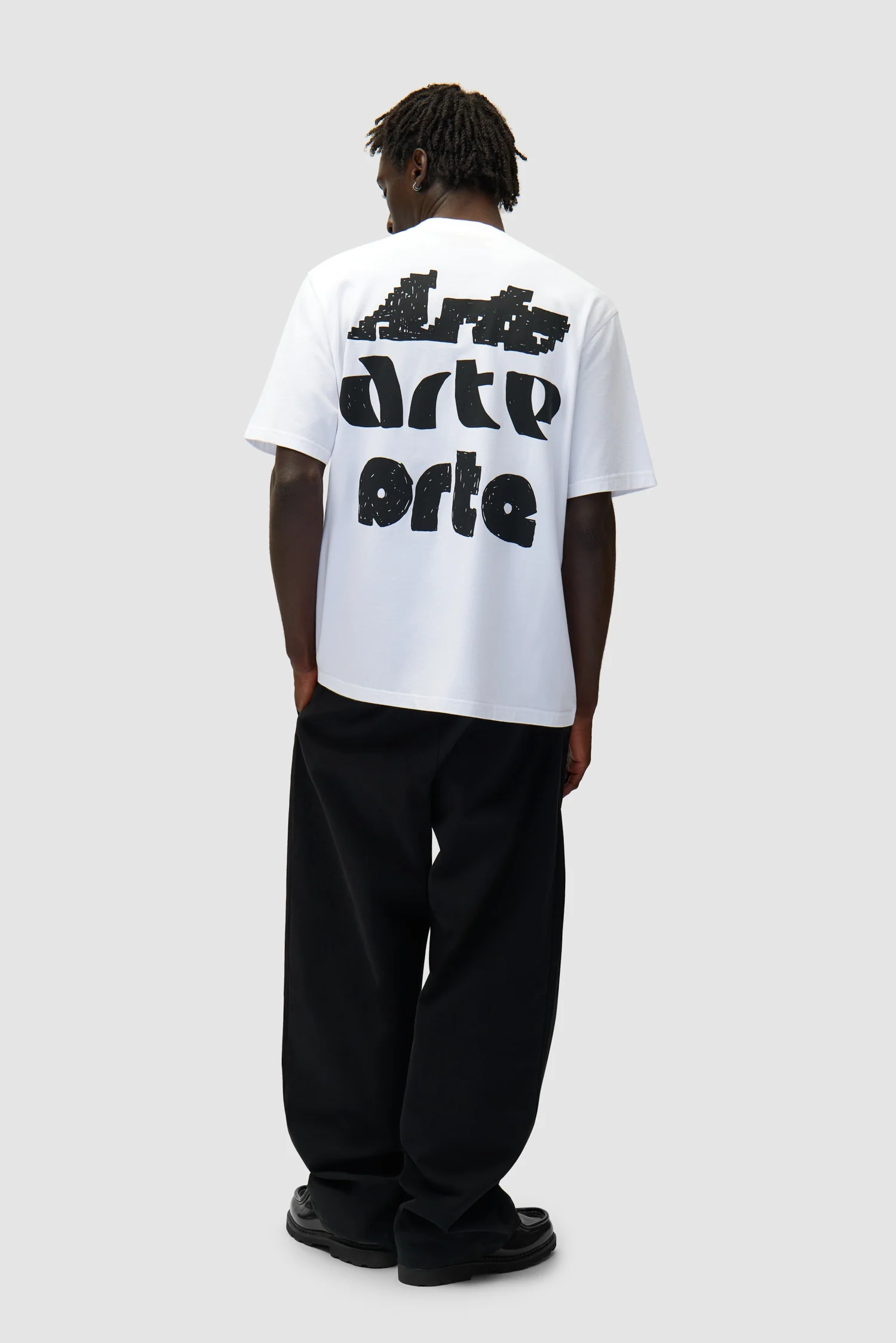 Multi Arte Print T-Shirt - White - Image 4