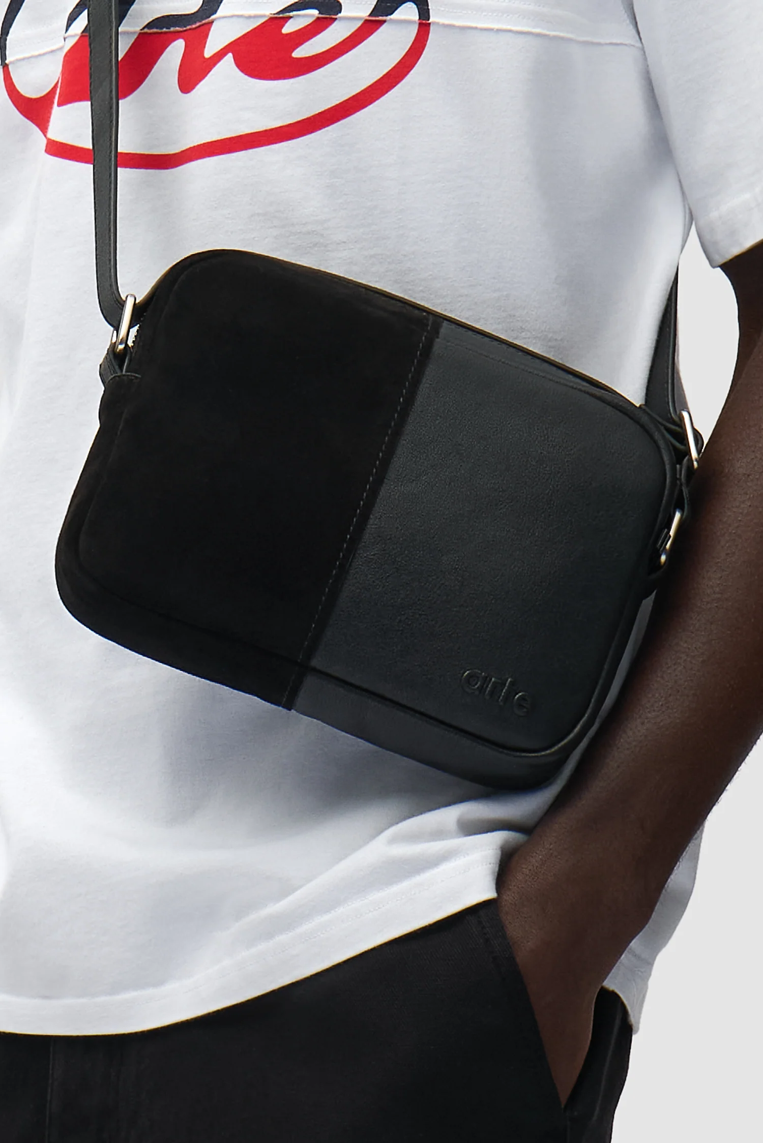 Multi Leather Baka Bag - Black - Image 3