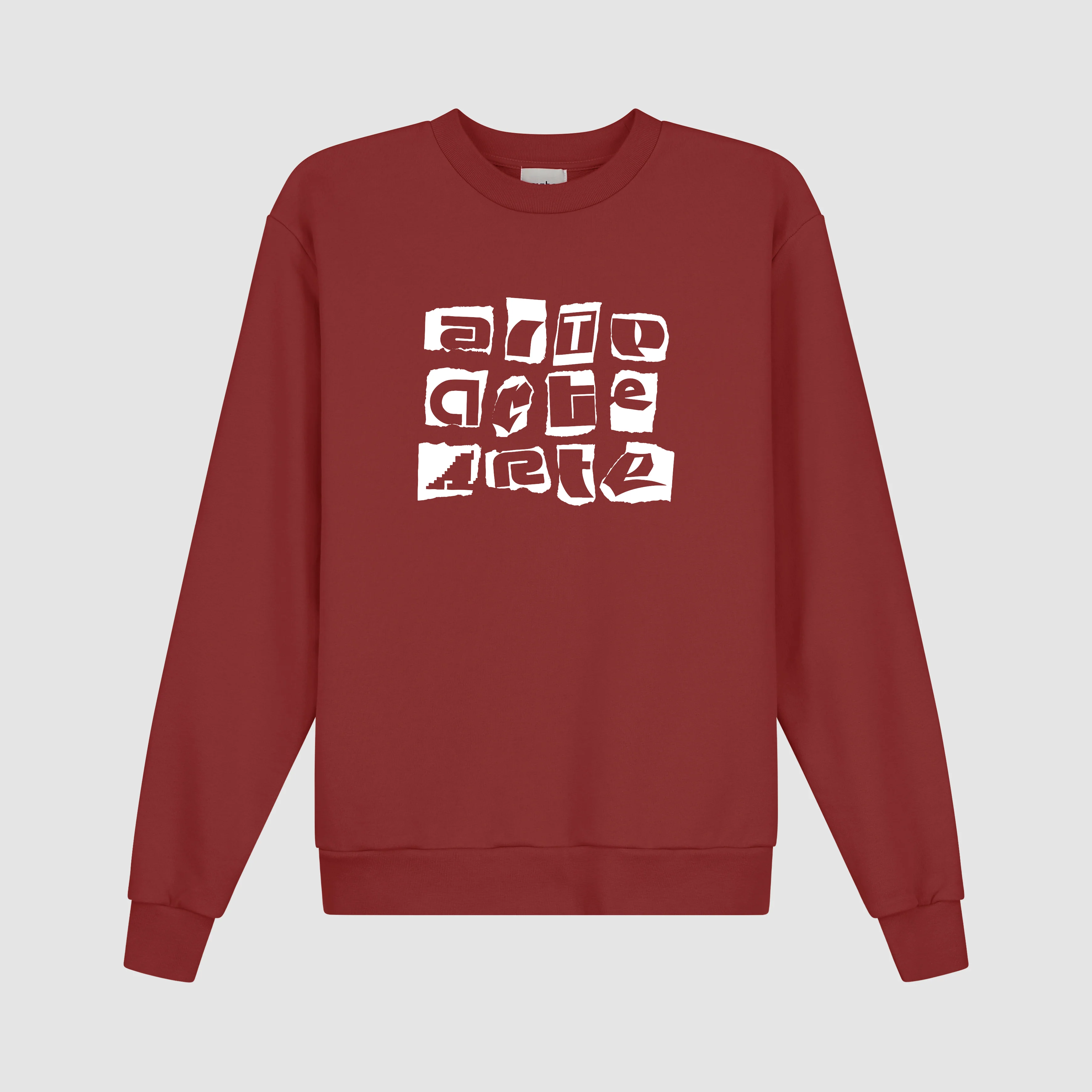 Multi Logo Crewneck - Bordeaux