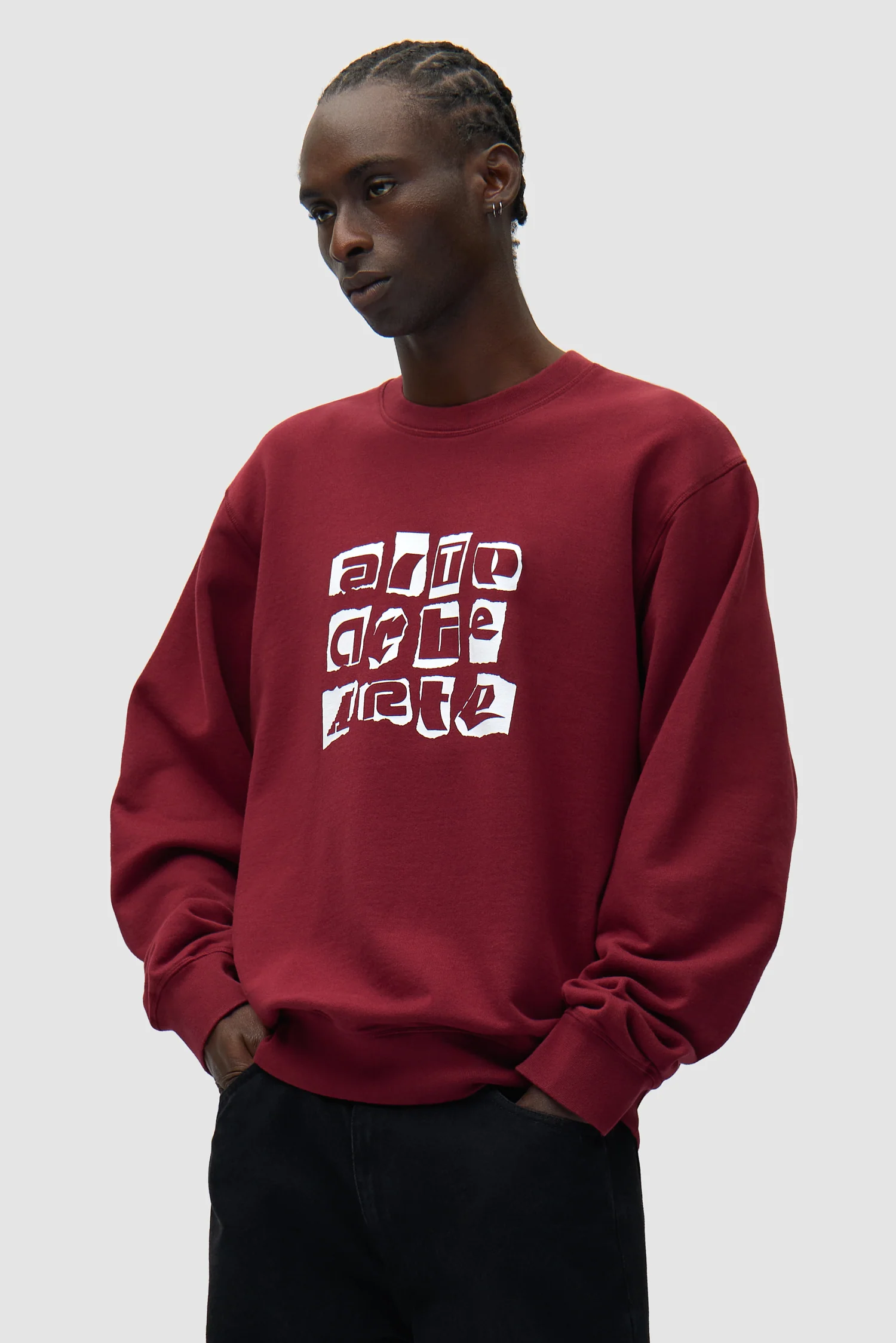 Multi Logo Crewneck - Bordeaux - Image 2