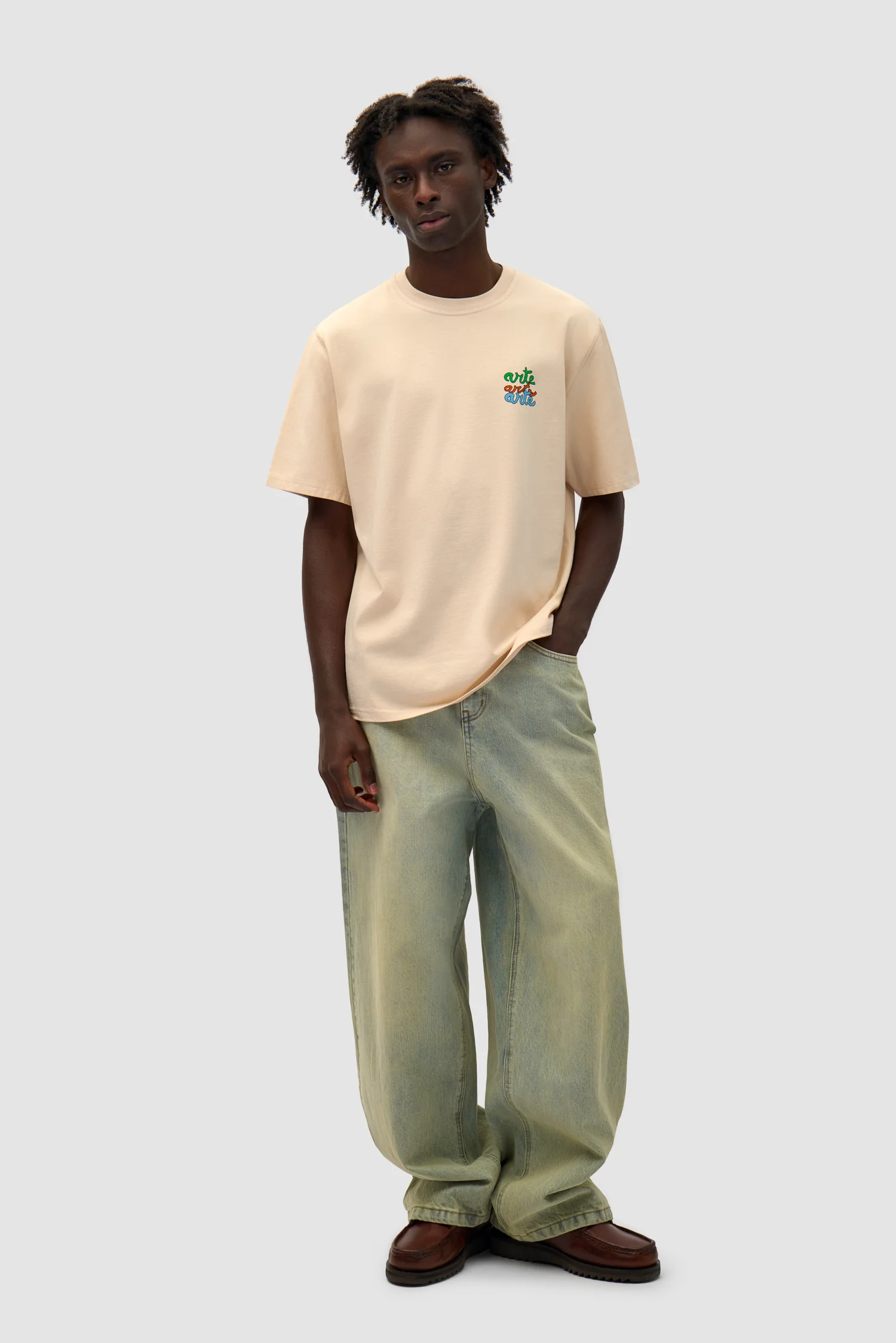 Multi Logo T-shirt - Cream - Image 4
