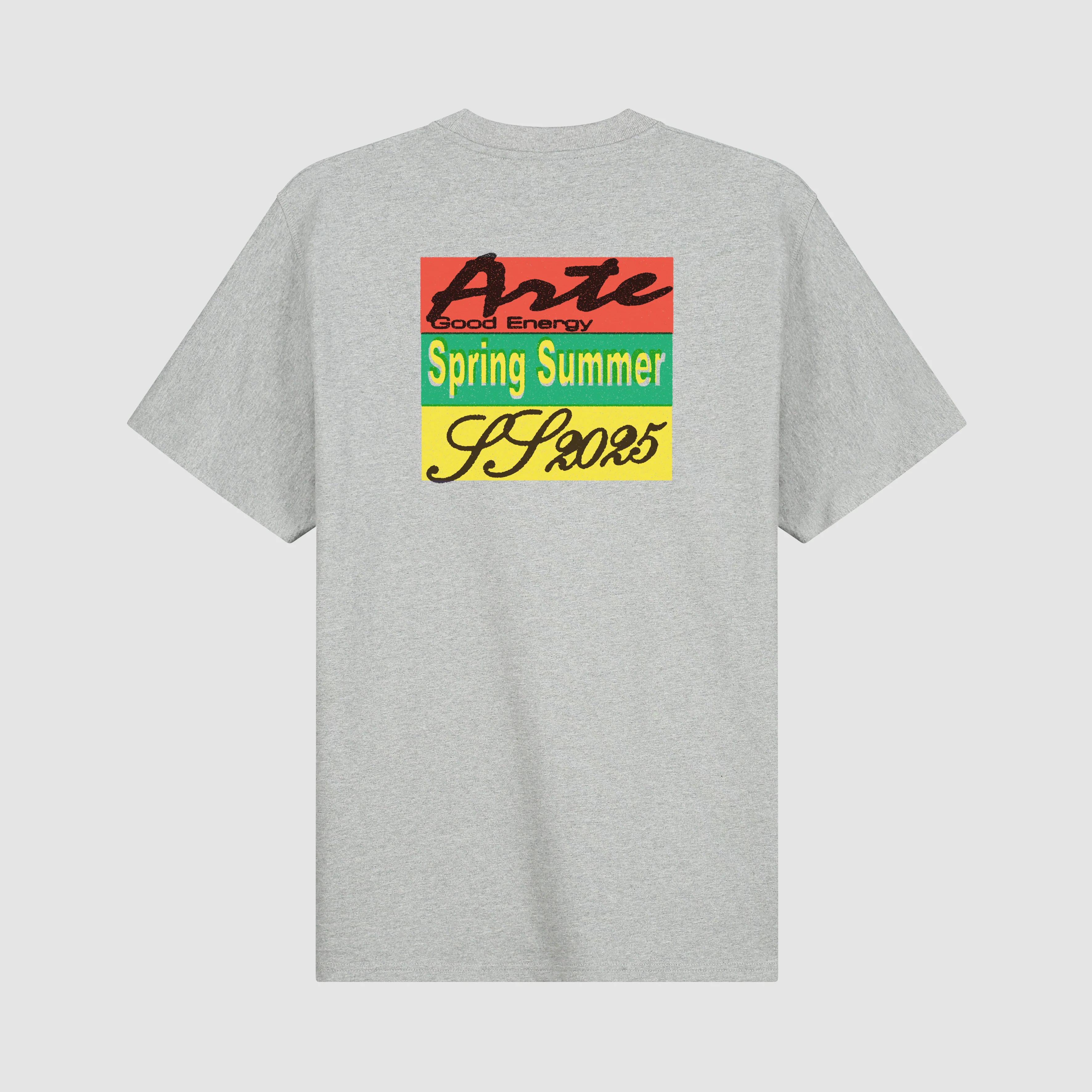 Multicolor Print T-shirt - Grey