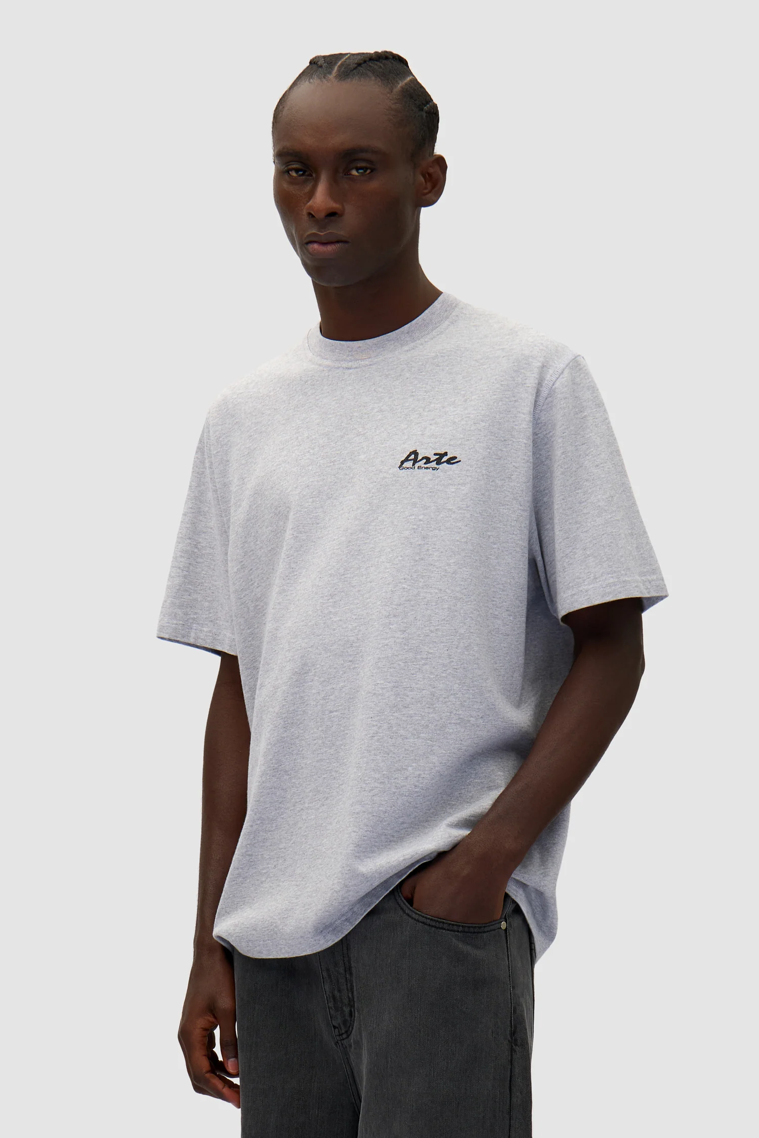 Multicolor Print T-shirt - Grey - Image 3