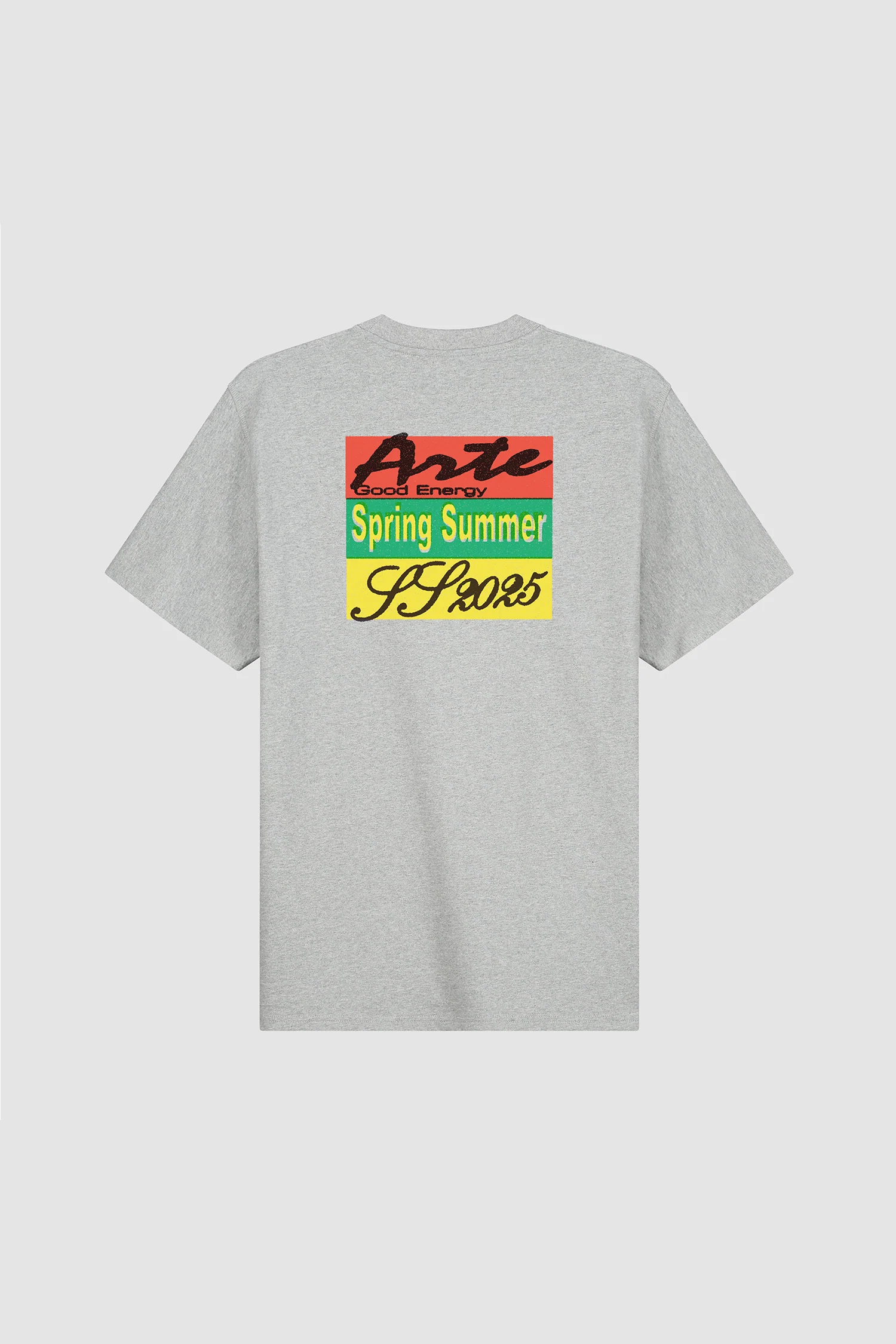 Multicolor Print T-shirt - Grey - Image 8