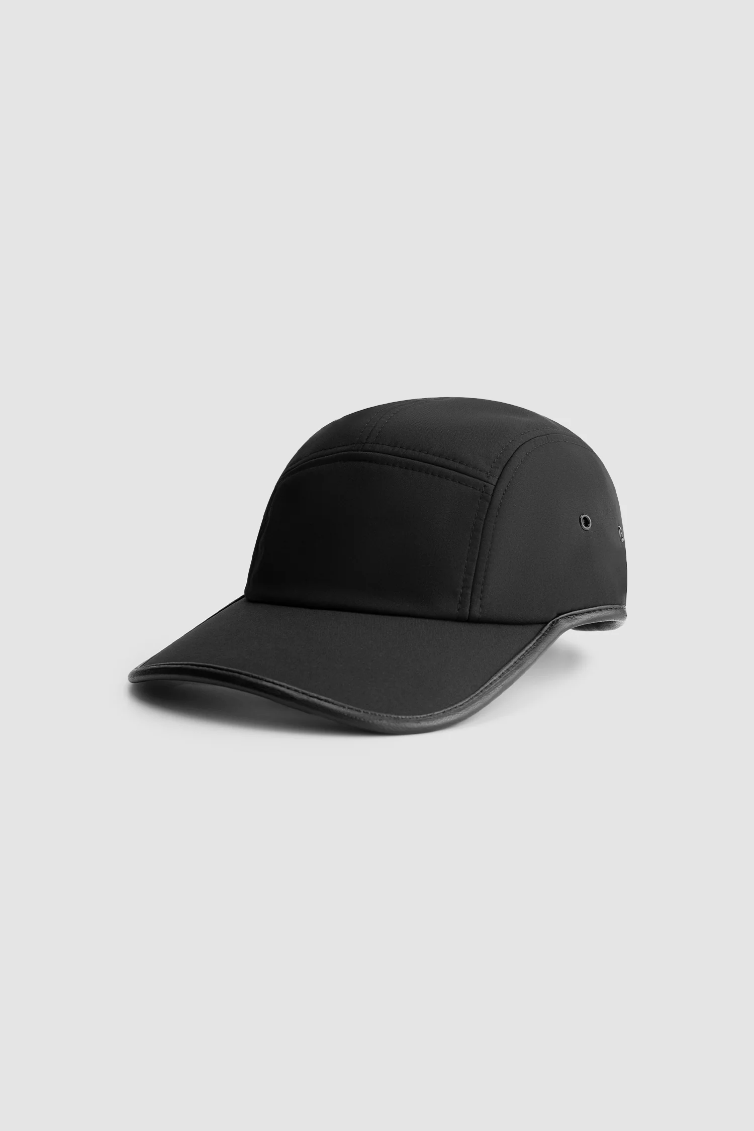 Nylon 5-Panel Cap - Black - Image 2