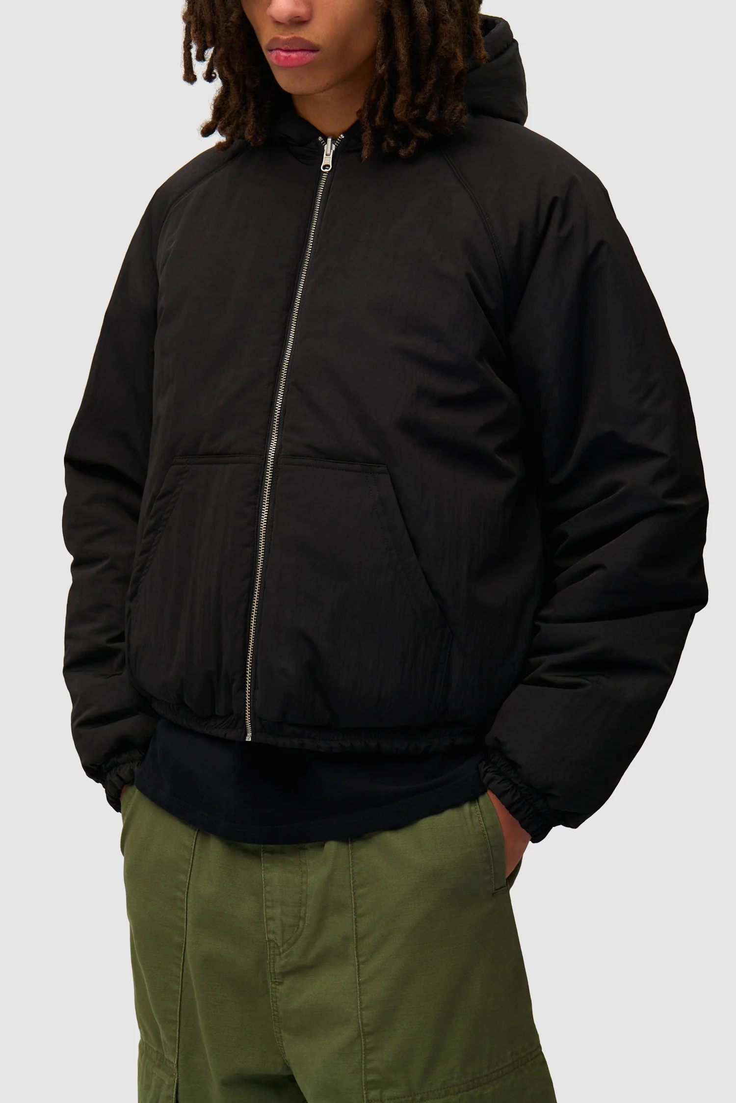 Nylon Reversible Jacket - Black - Image 13
