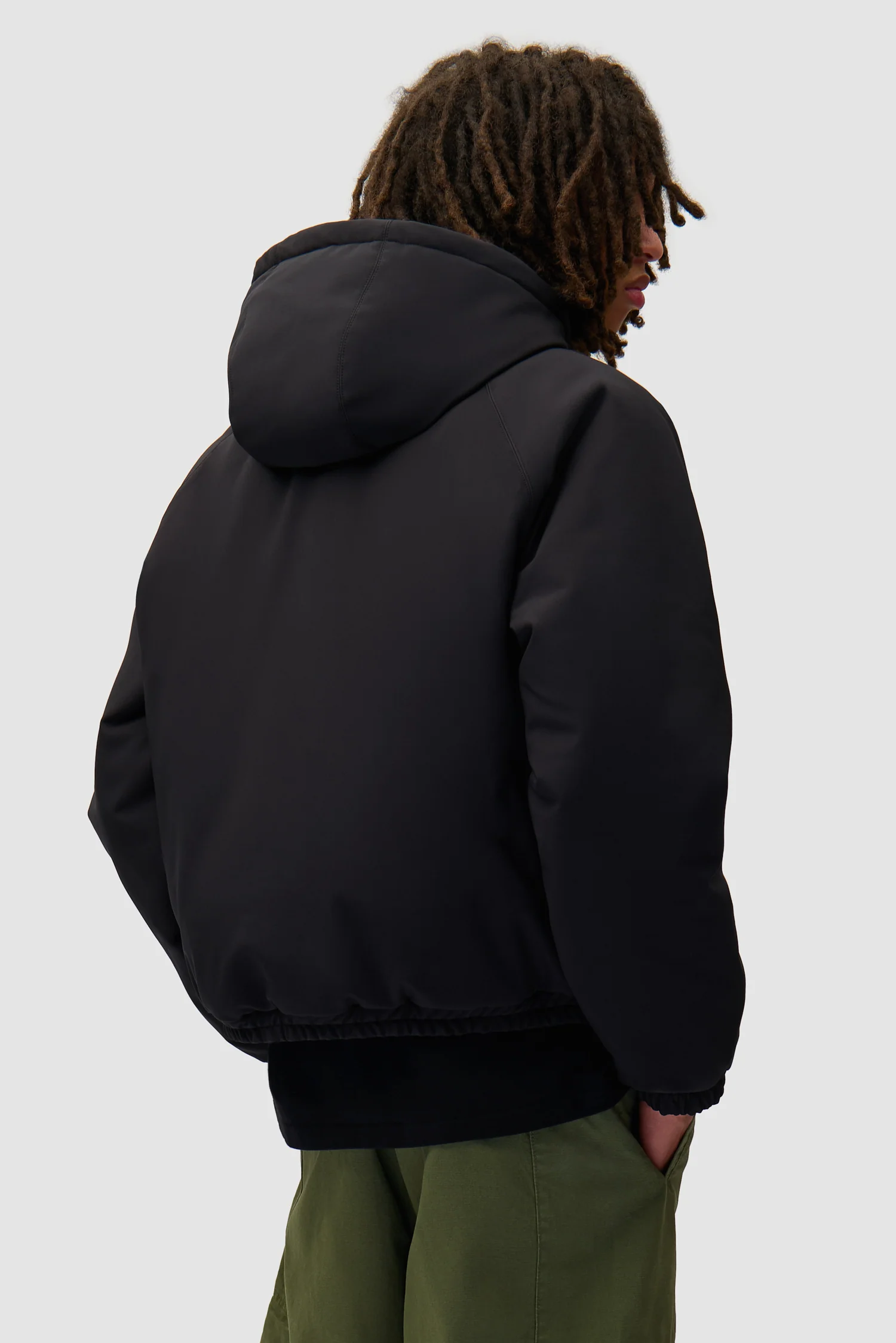 Nylon Reversible Jacket - Black - Image 3