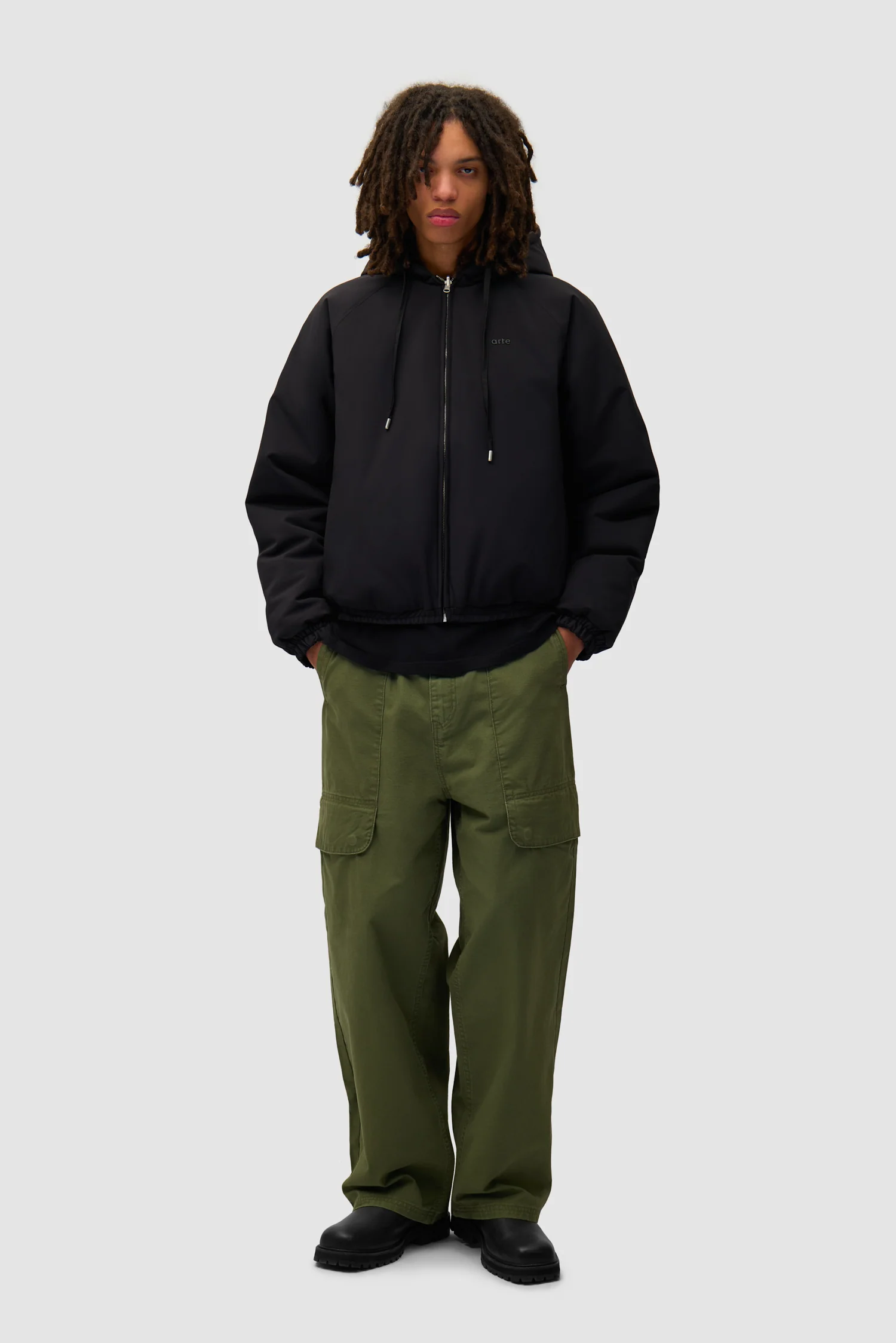 Nylon Reversible Jacket - Black - Image 4