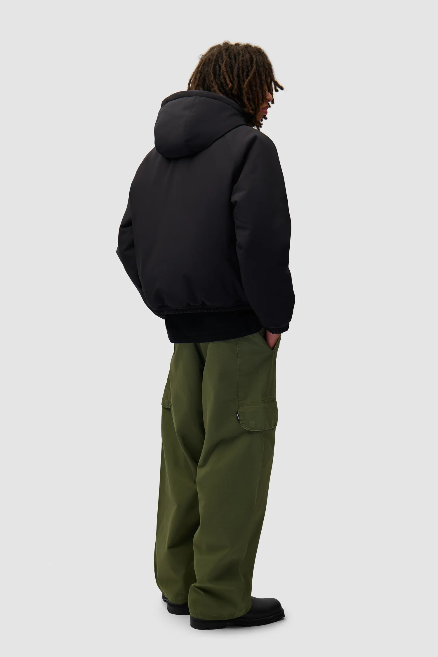 Nylon Reversible Jacket - Black - Image 6