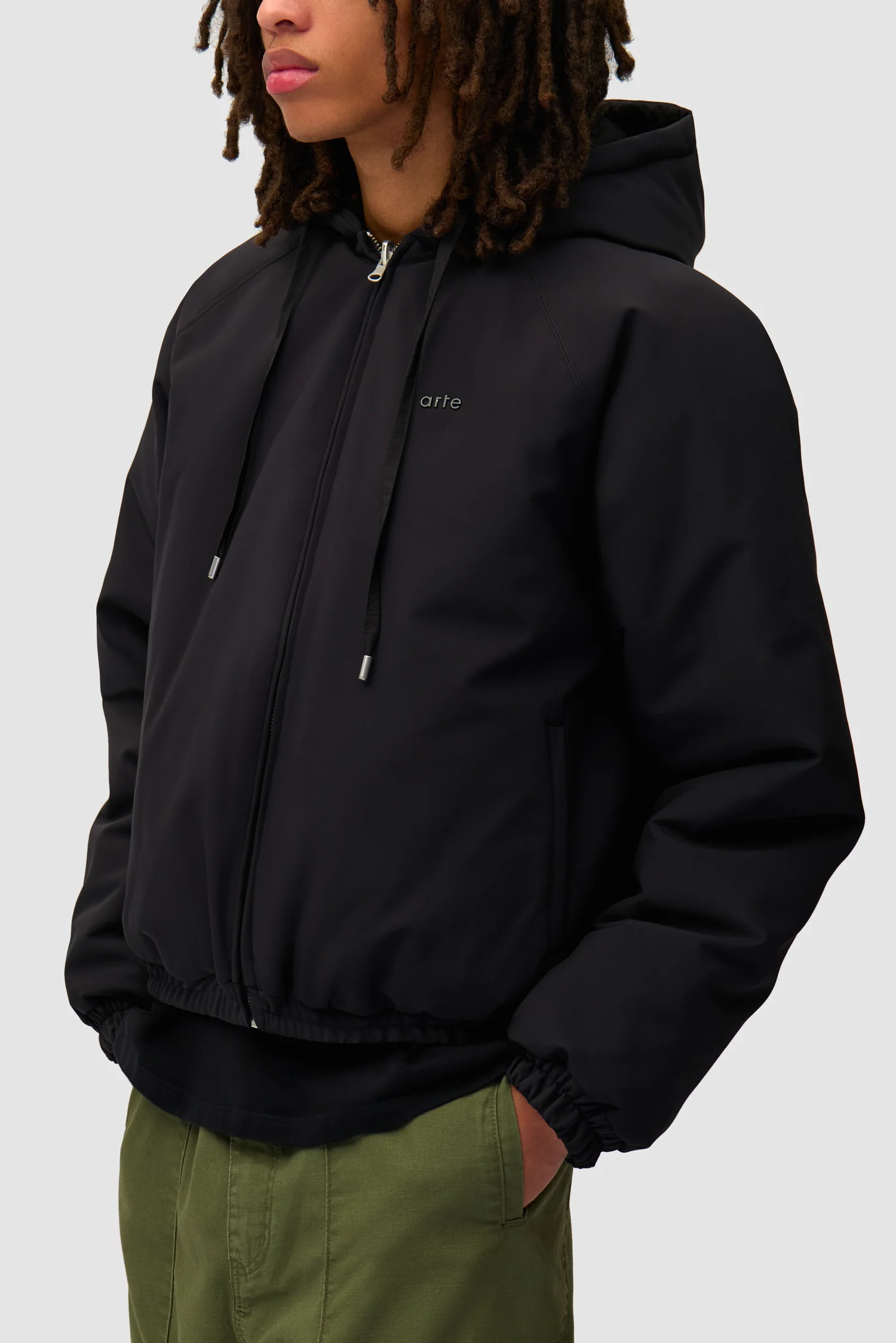 Nylon Reversible Jacket - Black - Image 7