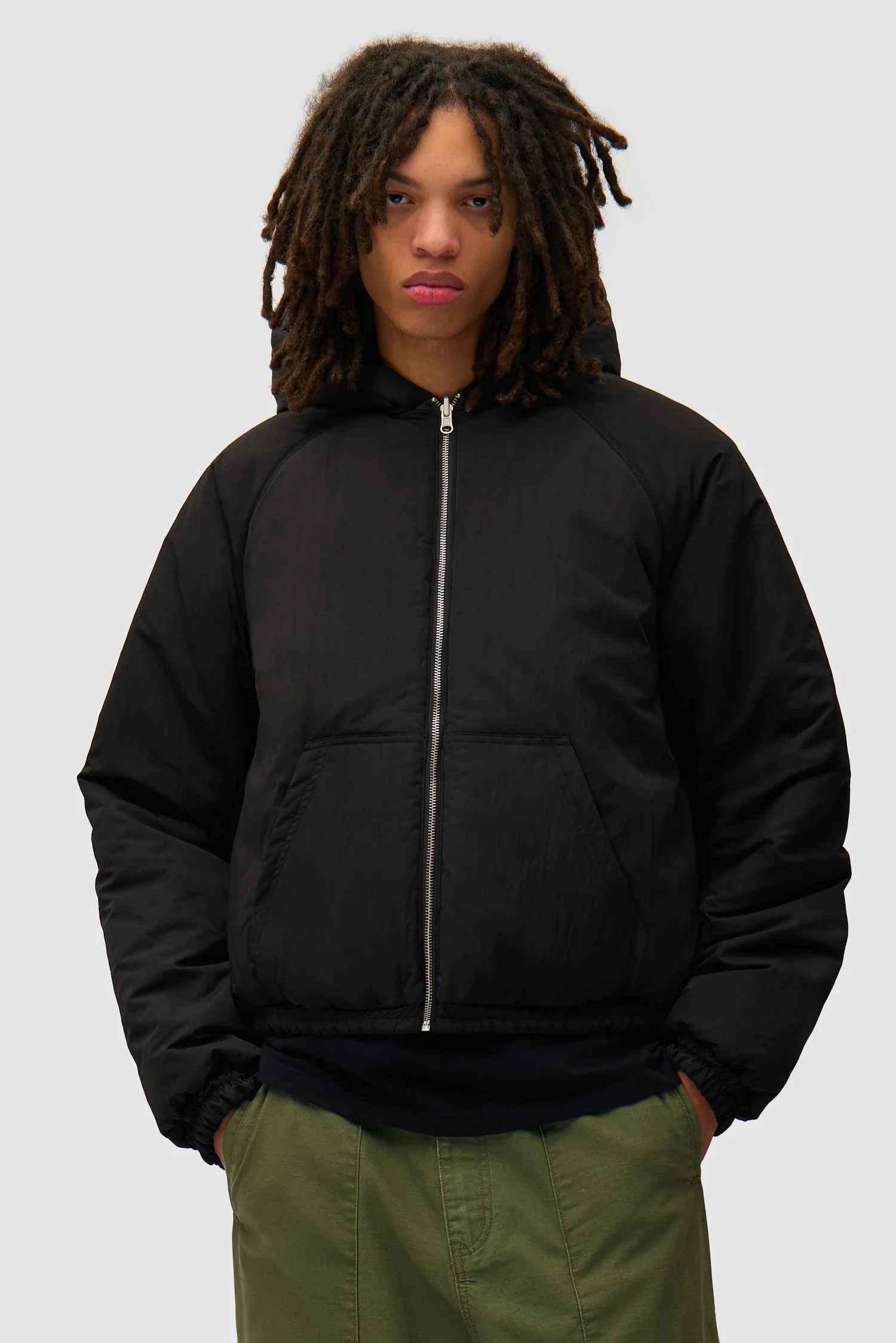 Nylon Reversible Jacket - Black - Image 8