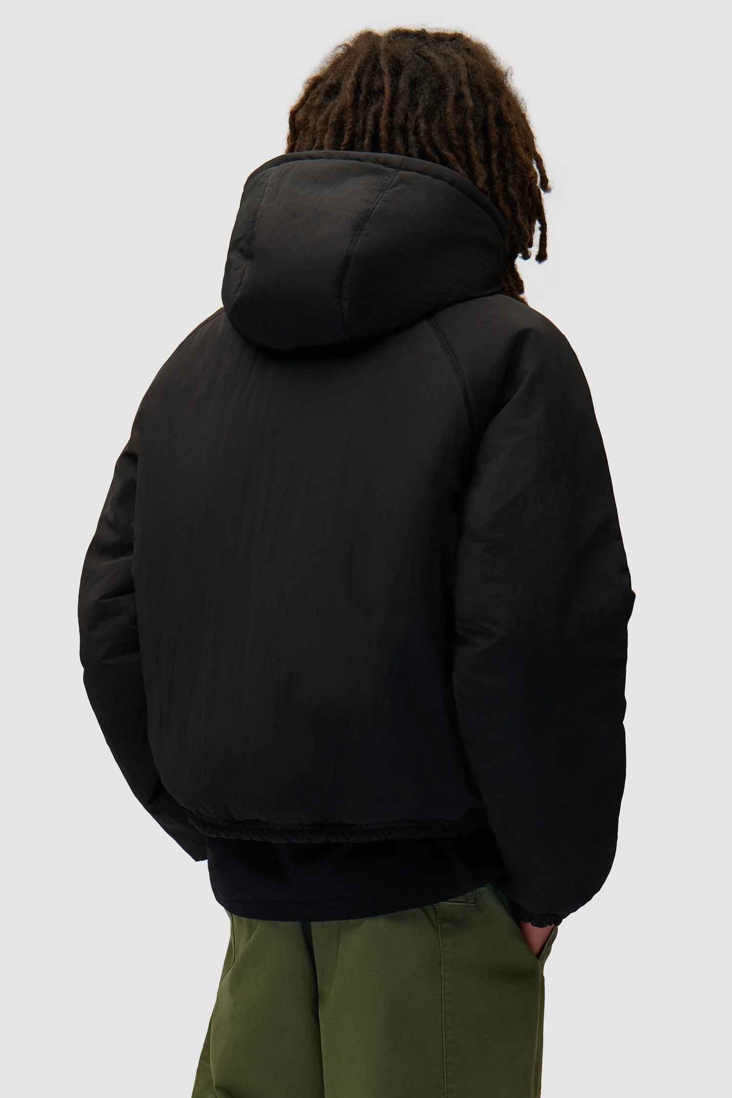 Nylon Reversible Jacket - Black - Image 9