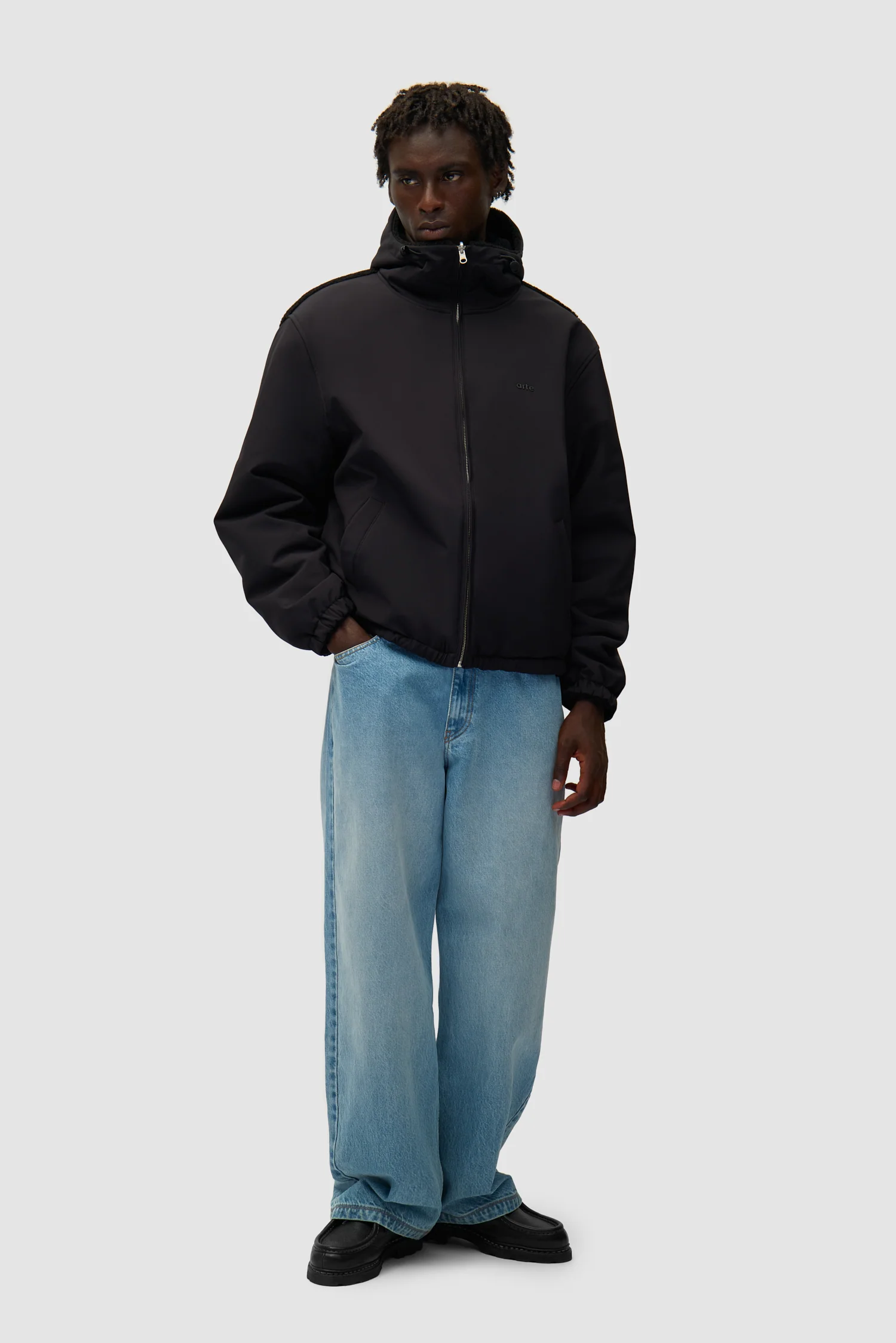 Nylon Technical Jacket - Black - Image 11