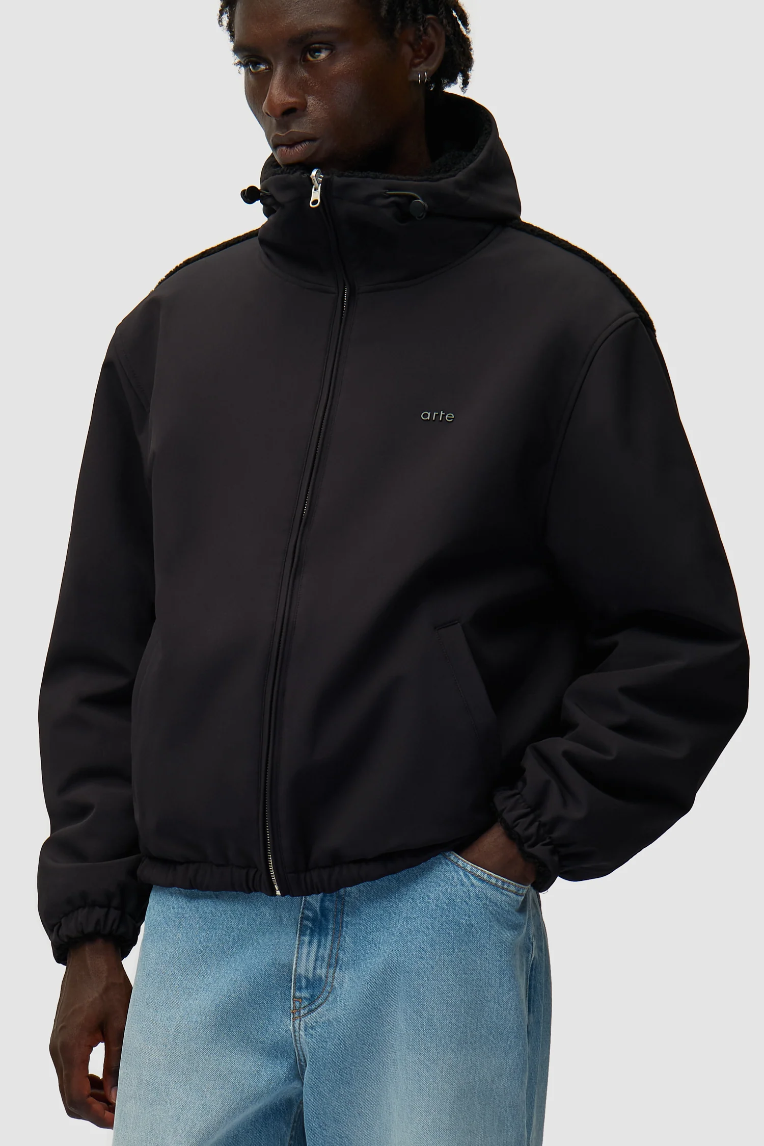 Nylon Technical Jacket - Black - Image 13